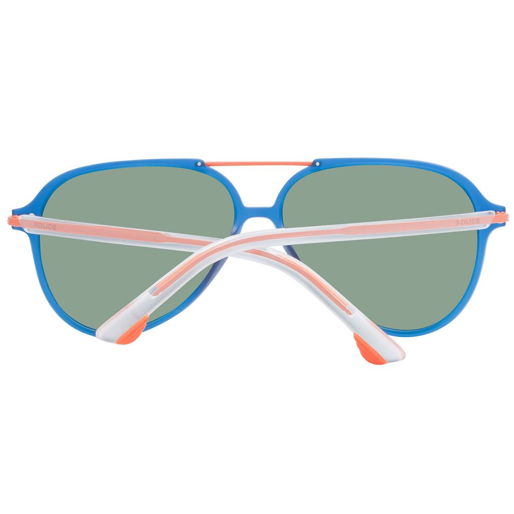 Police Blue Plastic Sunglasses - Luxury Polarized Eyewear