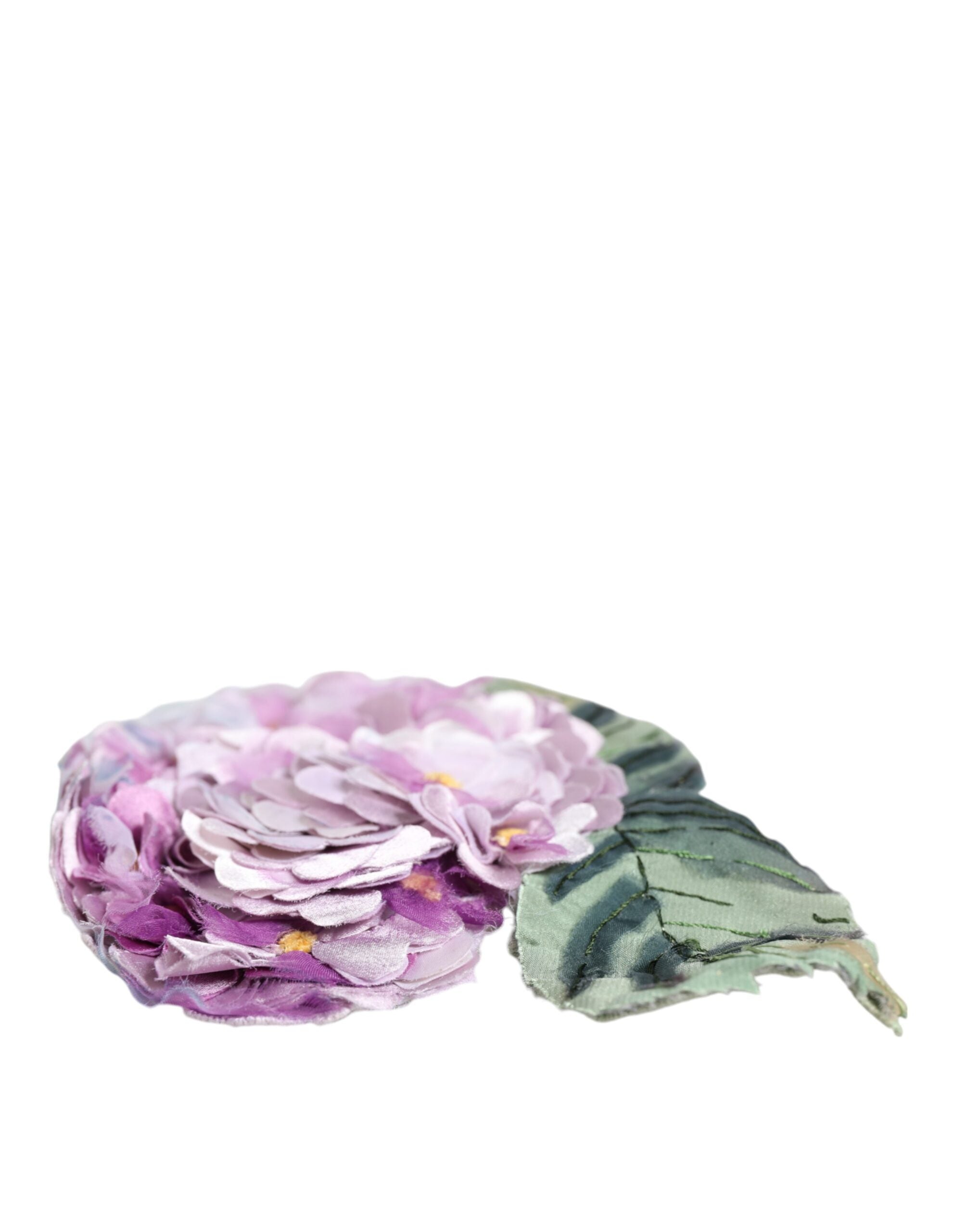 Discover the exquisite Dolce & Gabbana Multicolor Hydrangea Gold Brass Pin Brooch, a luxurious statement piece crafted in Italy, embodying elegance and artistry.