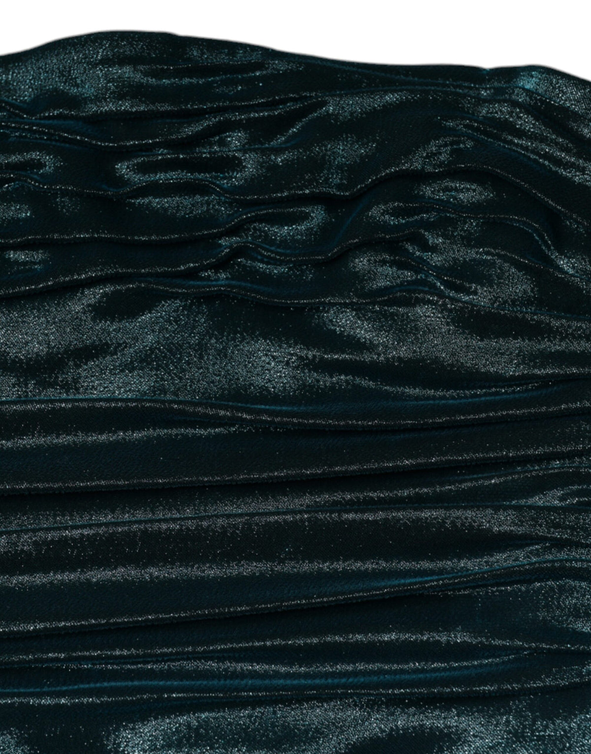 Indulge in the exquisite allure of the Dolce & Gabbana Green Silk Blend Satin Fitted Strapless Dress, a couture masterpiece that embodies timeless elegance and sophisticated craftsmanship.