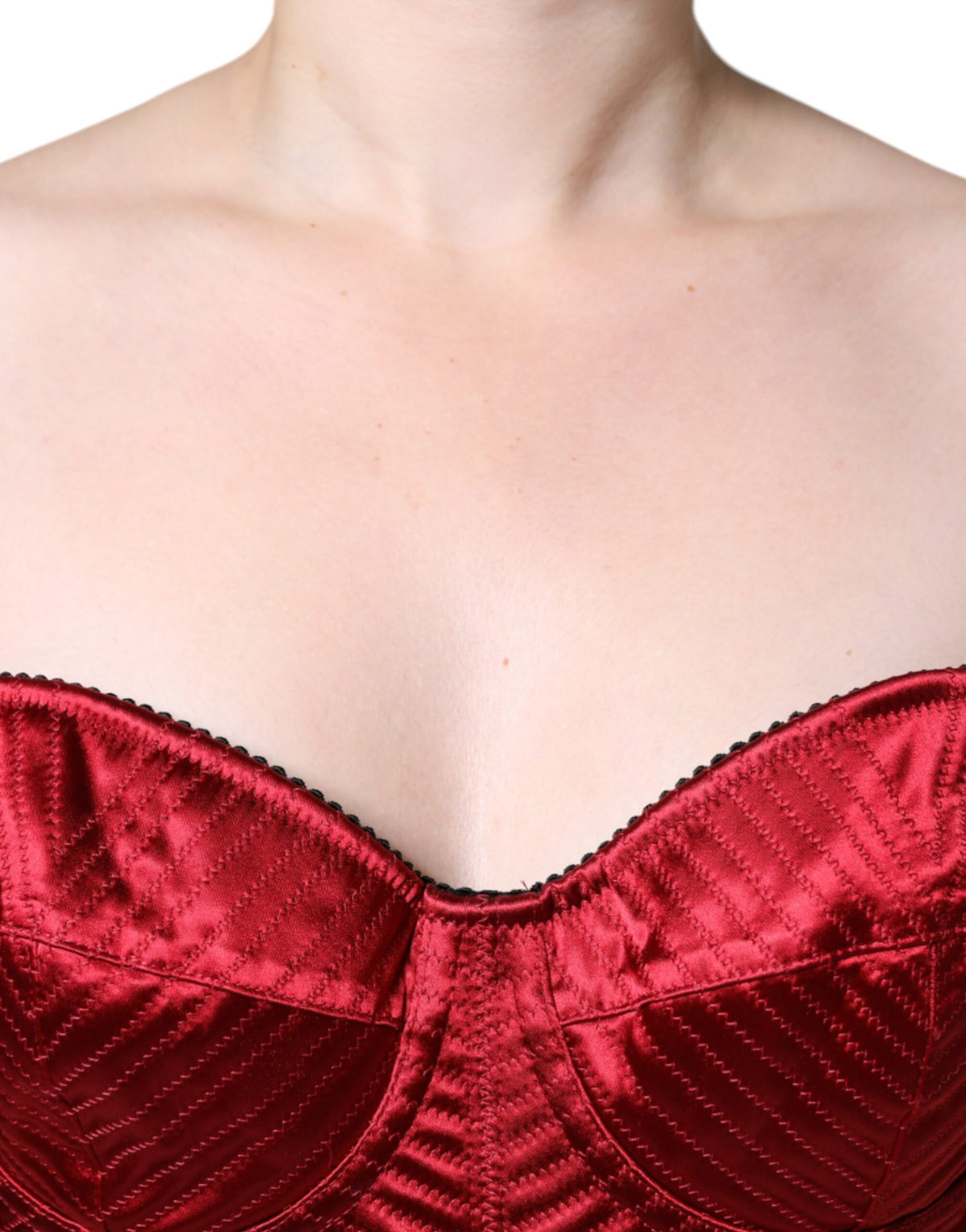 Indulge in the exquisite allure of the Dolce & Gabbana Red Bustier Corset Lace Bodycon Midi Dress, a timeless masterpiece crafted from luxurious materials, embodying elegance and sophistication for unforgettable moments.