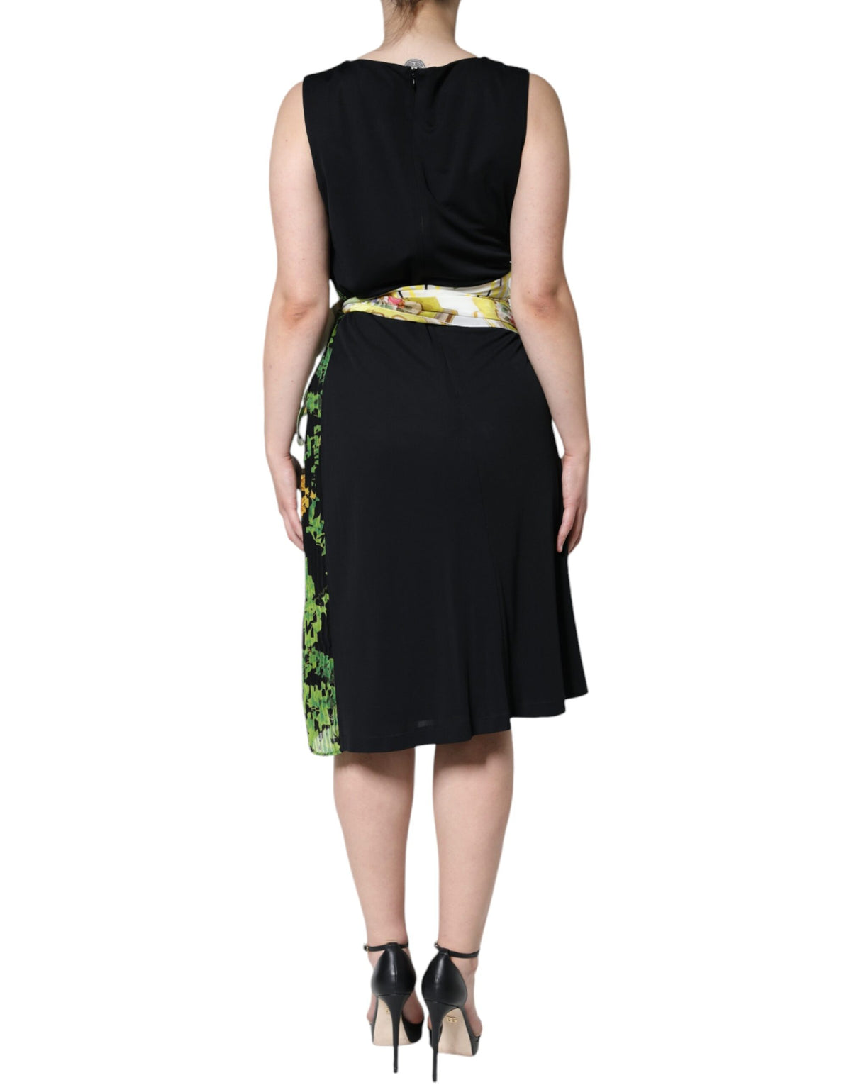 Elevate your wardrobe with the Roberto Cavalli Multicolor Floral Sheath Dress, a luxurious blend of 100% viscose and exquisite craftsmanship, perfect for any elegant occasion.