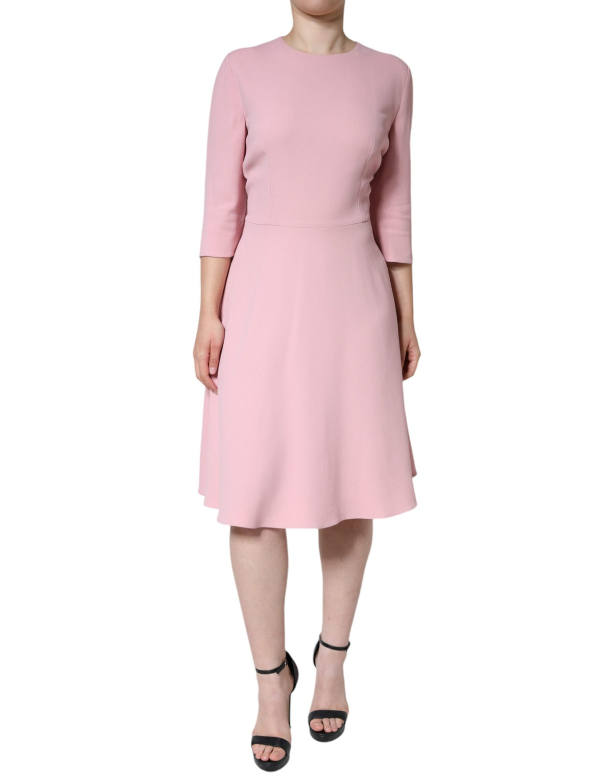 Indulge in the exquisite allure of Dolce & Gabbana's Pink A-line Viscose Dress, where luxurious craftsmanship meets timeless elegance, perfect for every sophisticated occasion.