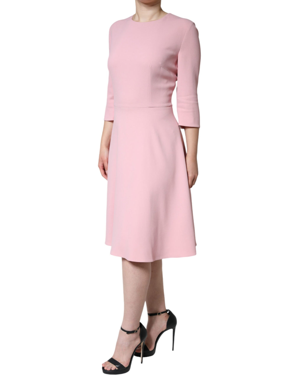 Indulge in the exquisite allure of the Dolce & Gabbana Pink A-line Viscose Dress, a masterpiece of haute couture craftsmanship that elevates your elegance and sophistication.