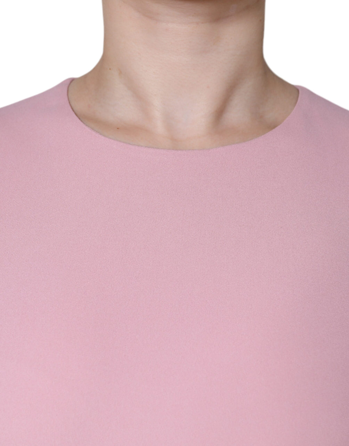 Elevate your elegance with the Dolce & Gabbana Pink A-line Viscose Dress, a masterpiece of haute couture craftsmanship, blending luxurious materials for timeless allure.