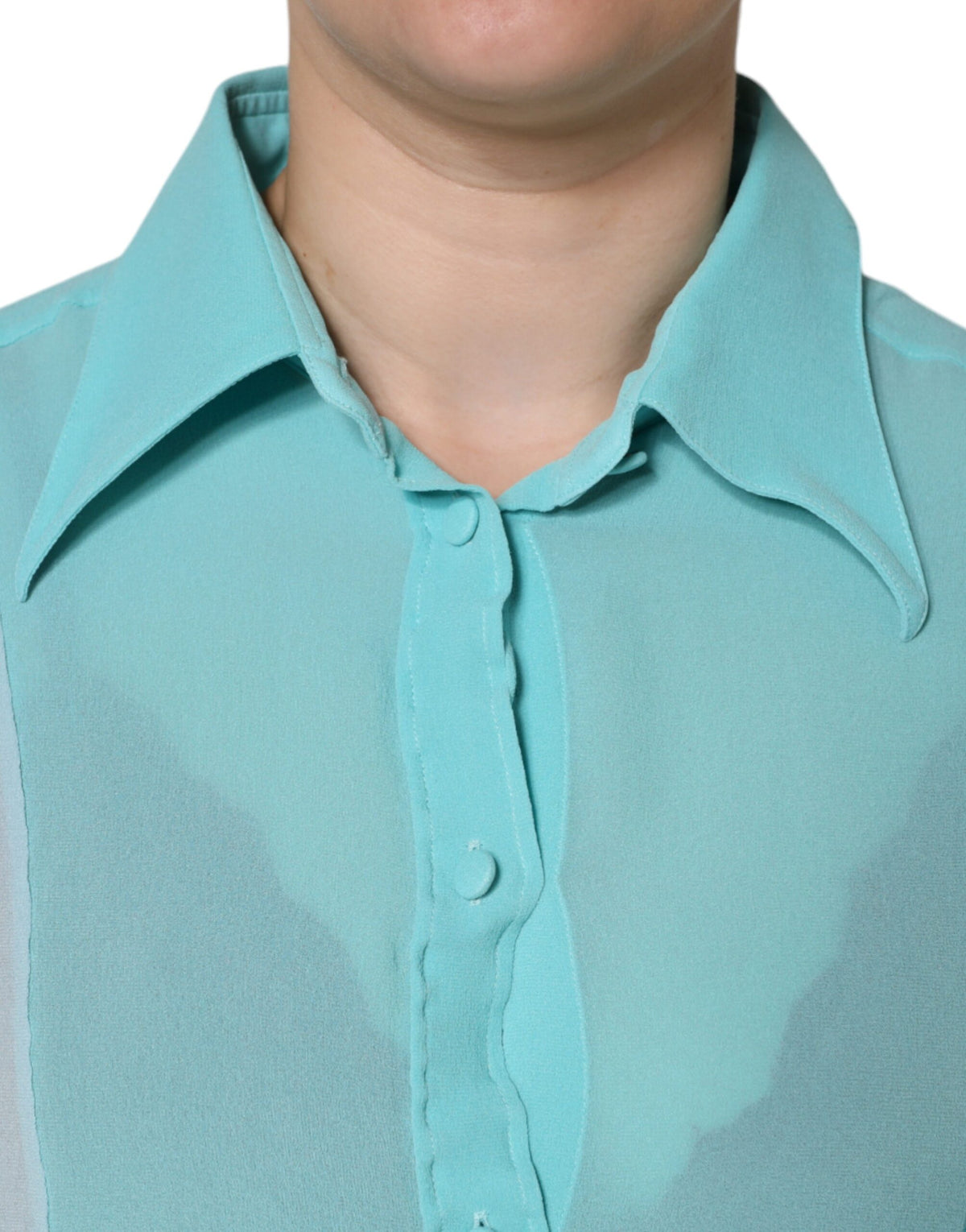 Indulge in the exquisite allure of the Dolce & Gabbana Multicolor Long Sleeve Button Blouse Top, a silk masterpiece that embodies refined elegance and timeless sophistication.