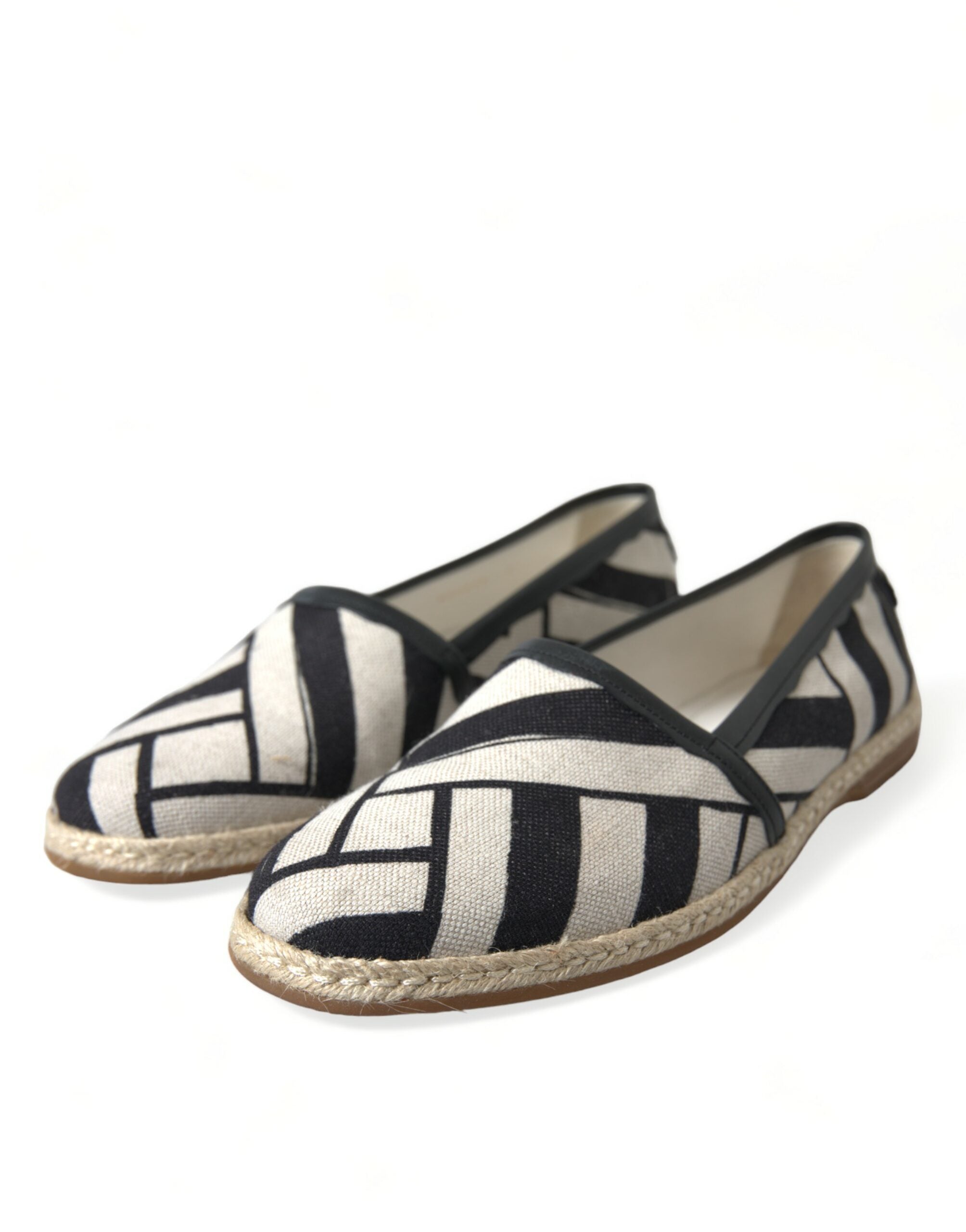 Dolce & Gabbana Chic Striped Luxury Leather Espadrilles - DEA STILOSA MILANO
