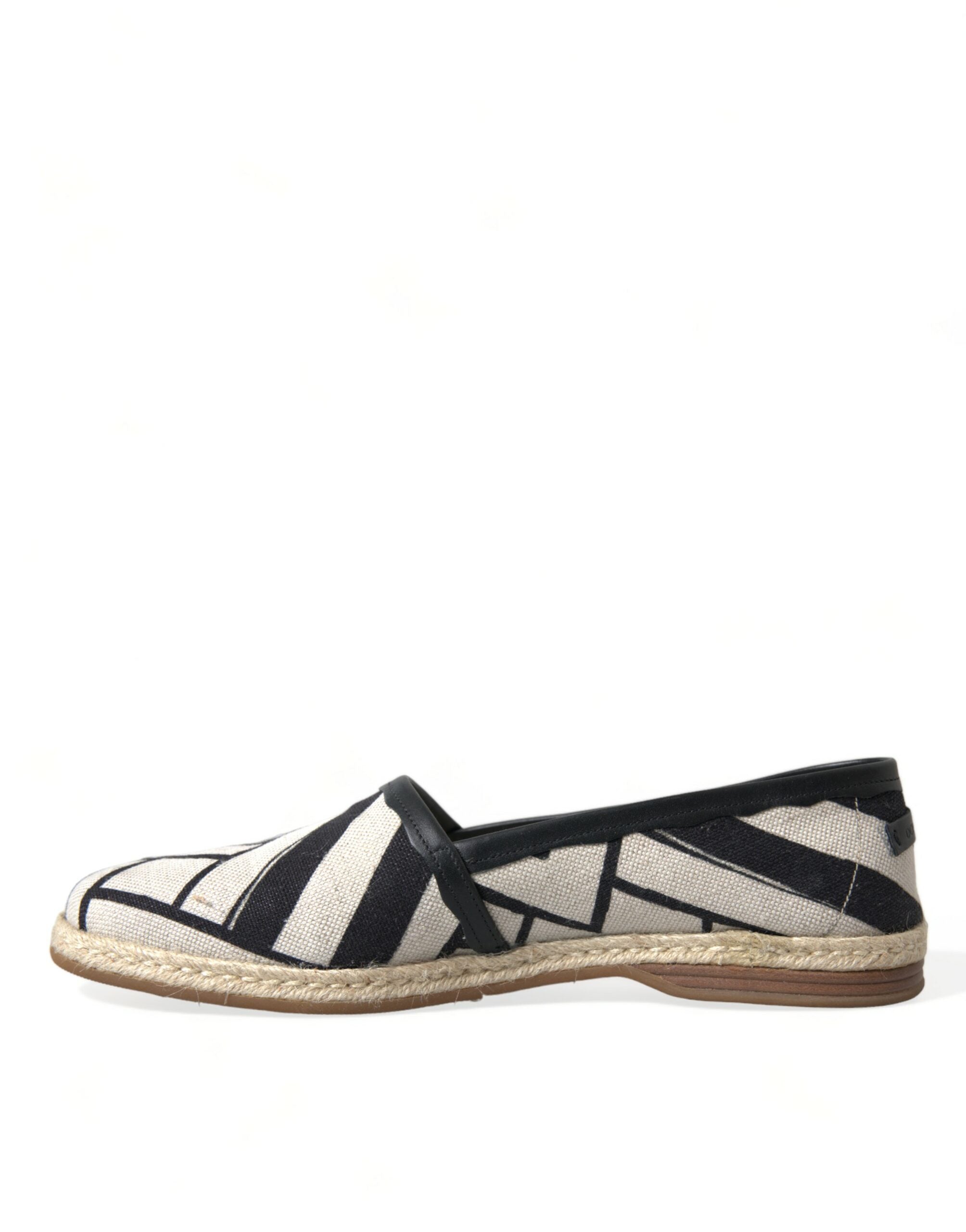 Dolce & Gabbana Chic Striped Luxury Leather Espadrilles - DEA STILOSA MILANO