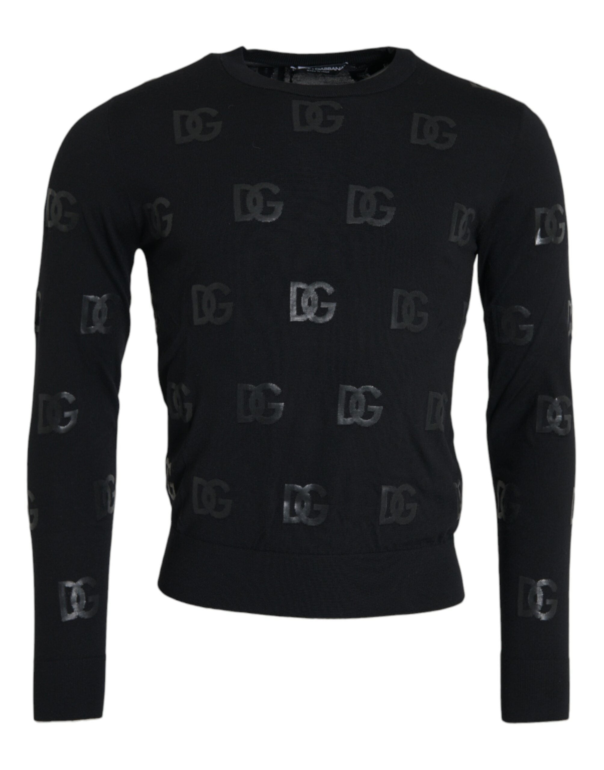 Dolce & Gabbana Black DG Logo Pullover Sweatshirt Sweater - DEA STILOSA MILANO