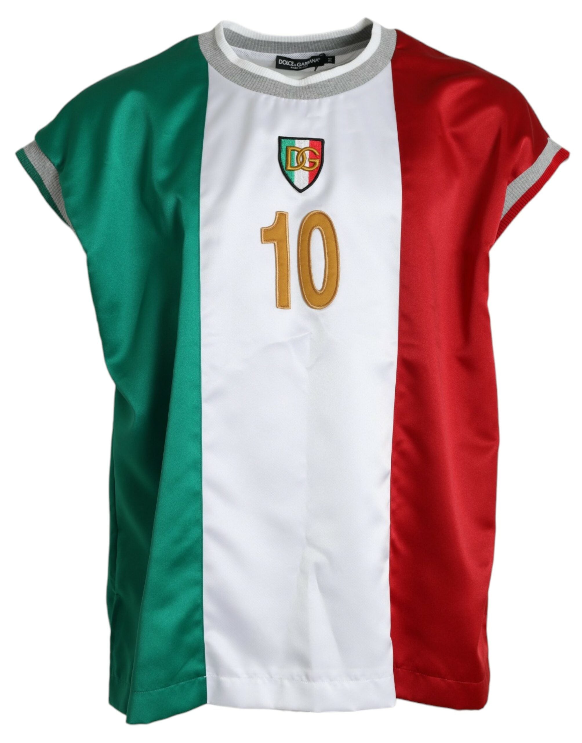 Dolce & Gabbana Multicolor Jersey Sleeveless Tank T-shirt - DEA STILOSA MILANO