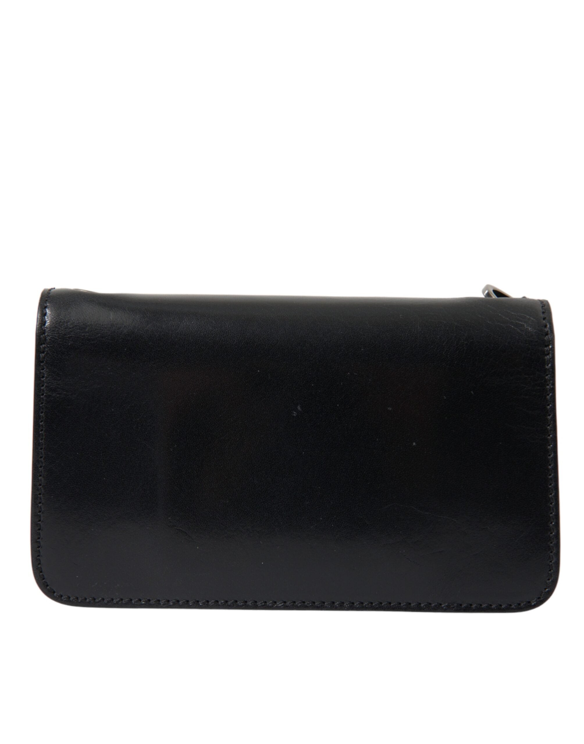 Dolce & Gabbana Sleek Black Leather Shoulder Bag - DEA STILOSA MILANO