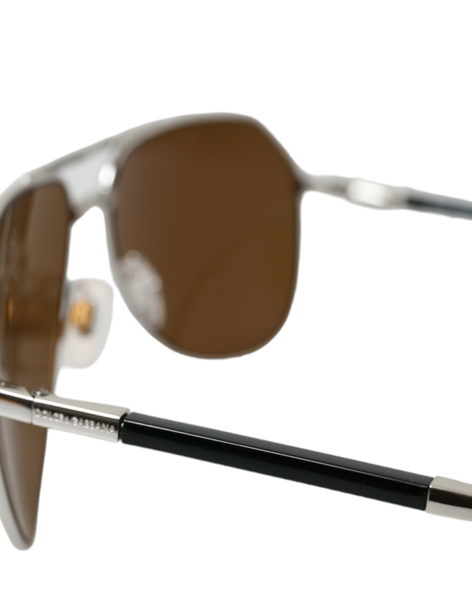 Dolce & Gabbana Sleek Silver Metal Sunglasses for Men - DEA STILOSA MILANO