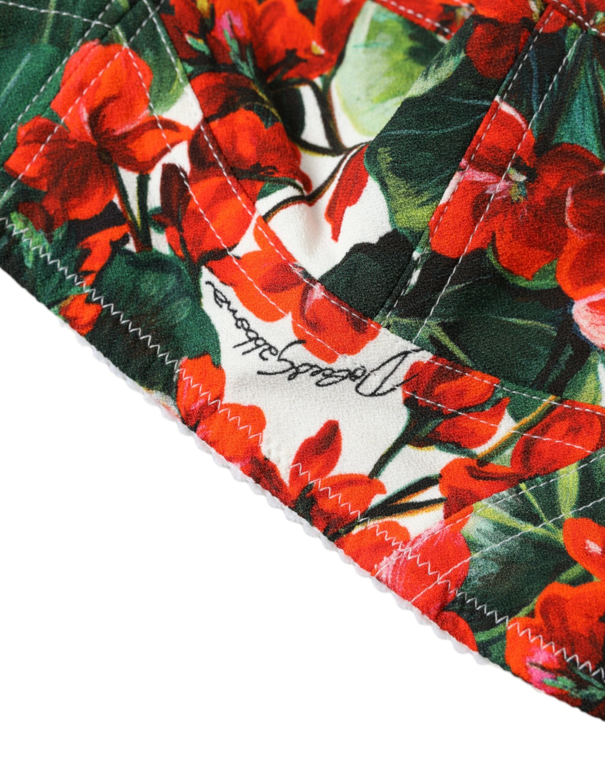 Dolce & Gabbana Floral Bustier Crop Top - Multicolor Elegance - DEA STILOSA MILANO