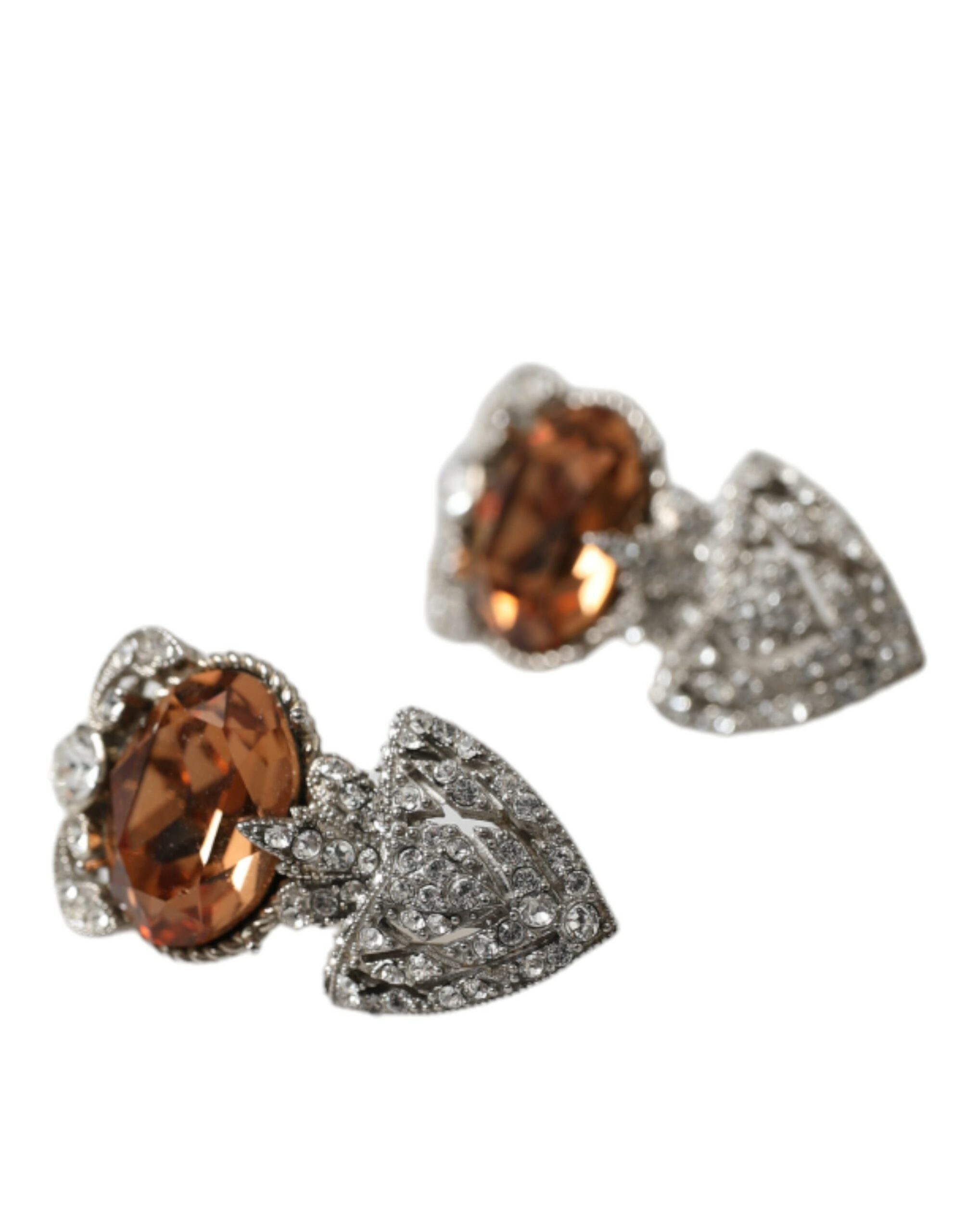 Dolce & Gabbana Silver Crystal Stone 925 Sterling Earrings - DEA STILOSA MILANO
