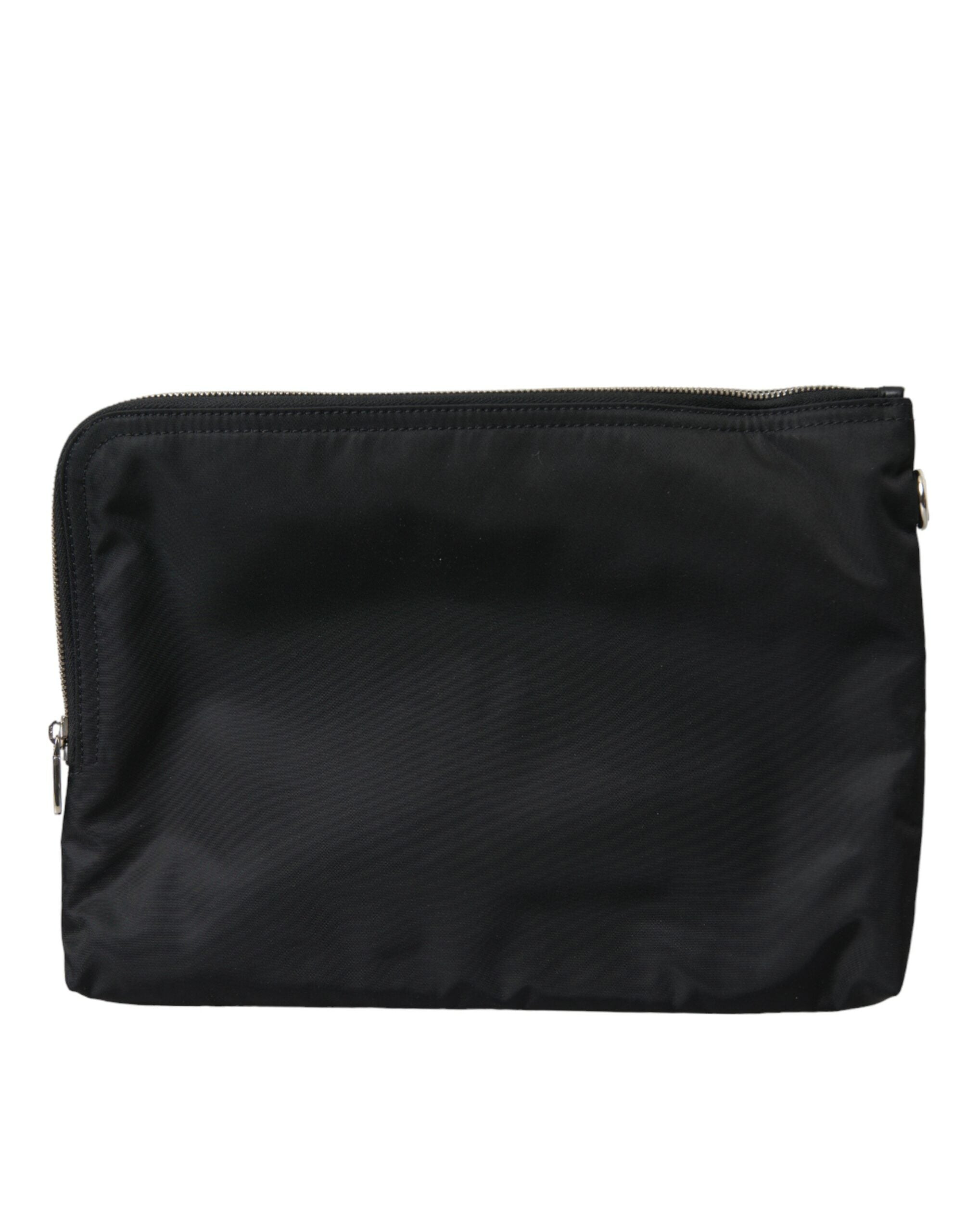 Dolce & Gabbana Black DG Milano Print Nylon Pouch Clutch Bags - DEA STILOSA MILANO