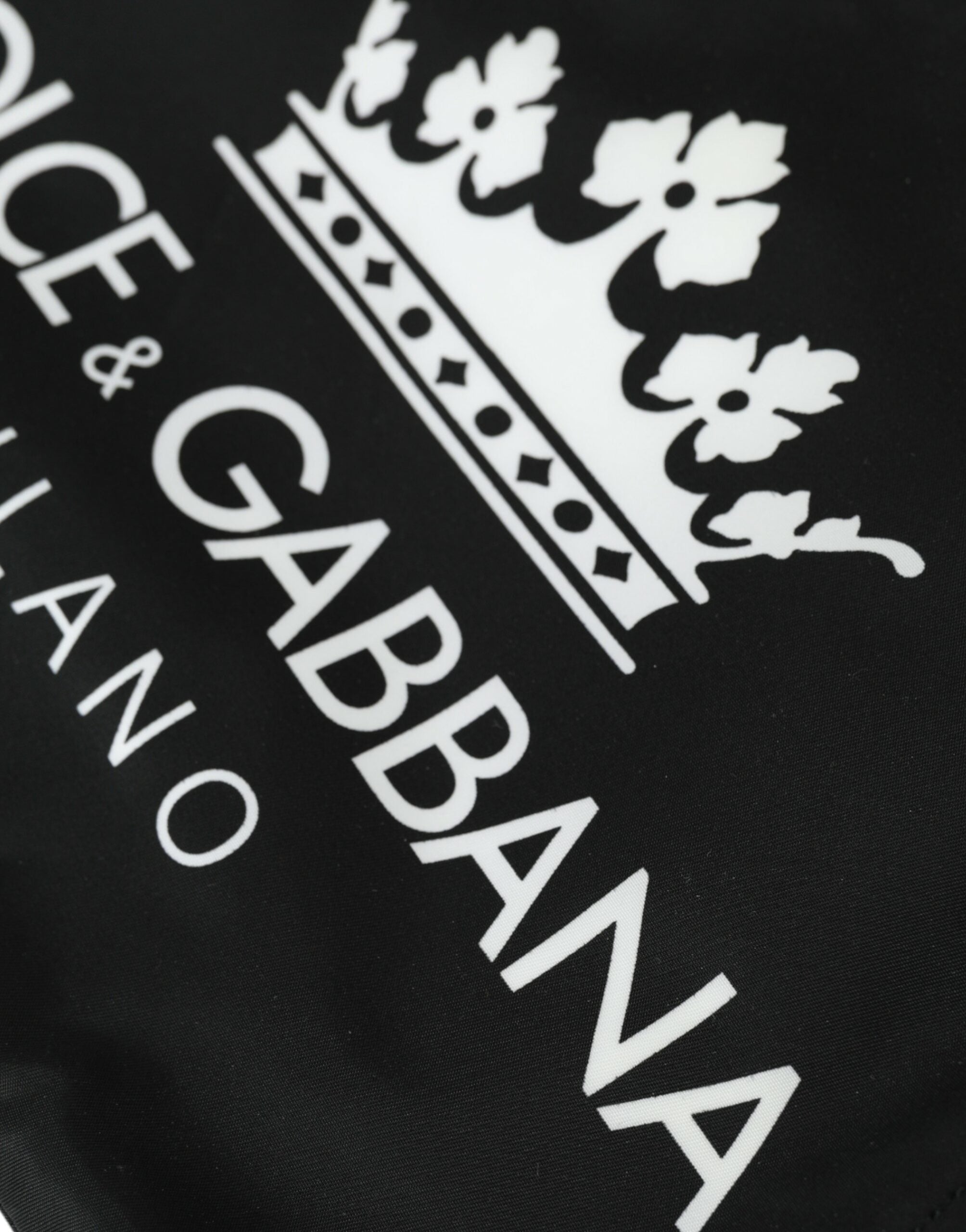 Dolce & Gabbana Black DG Milano Print Nylon Pouch Clutch Bags - DEA STILOSA MILANO