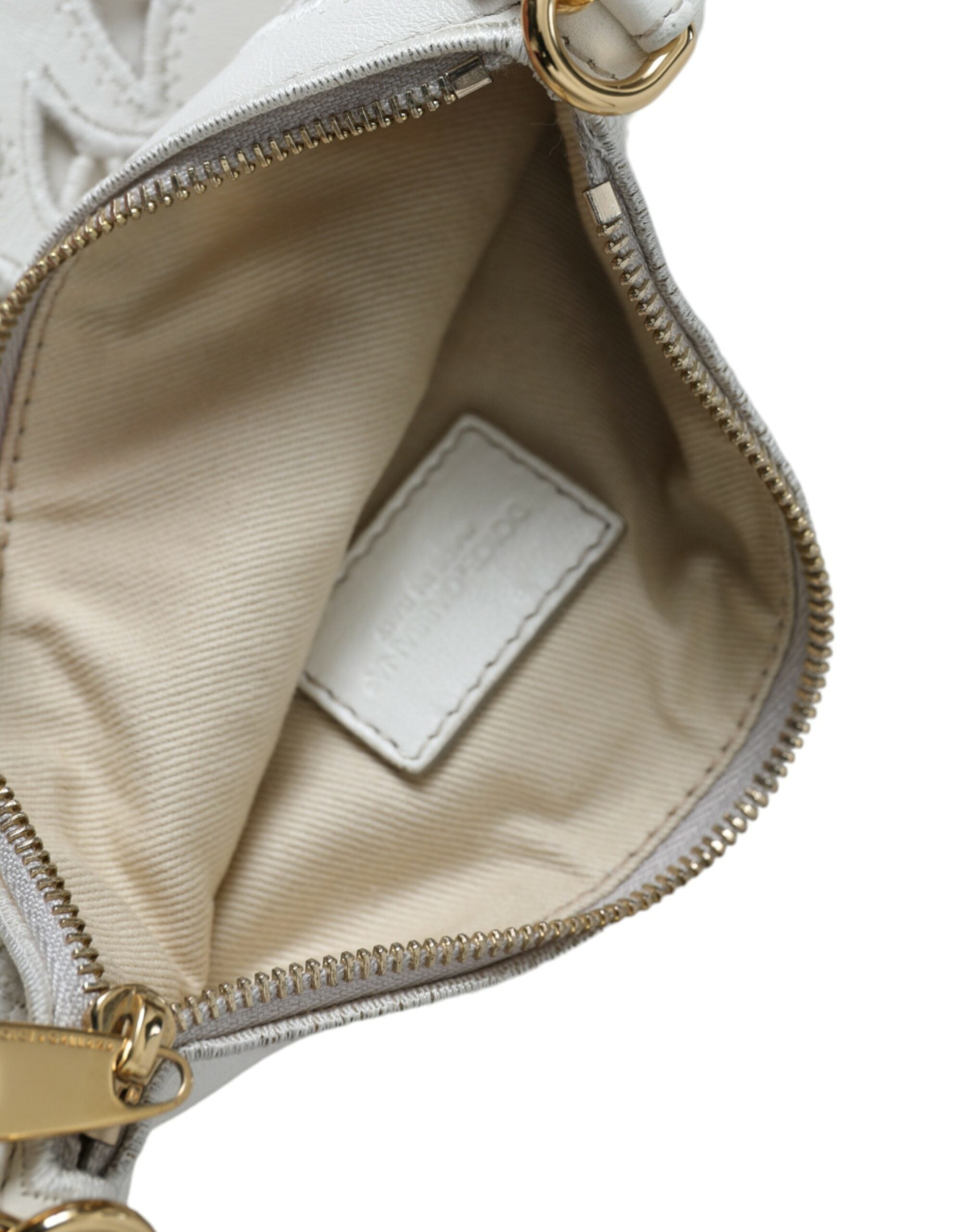 Dolce & Gabbana Embroidered Floral Leather Clutch with Chain Strap - DEA STILOSA MILANO