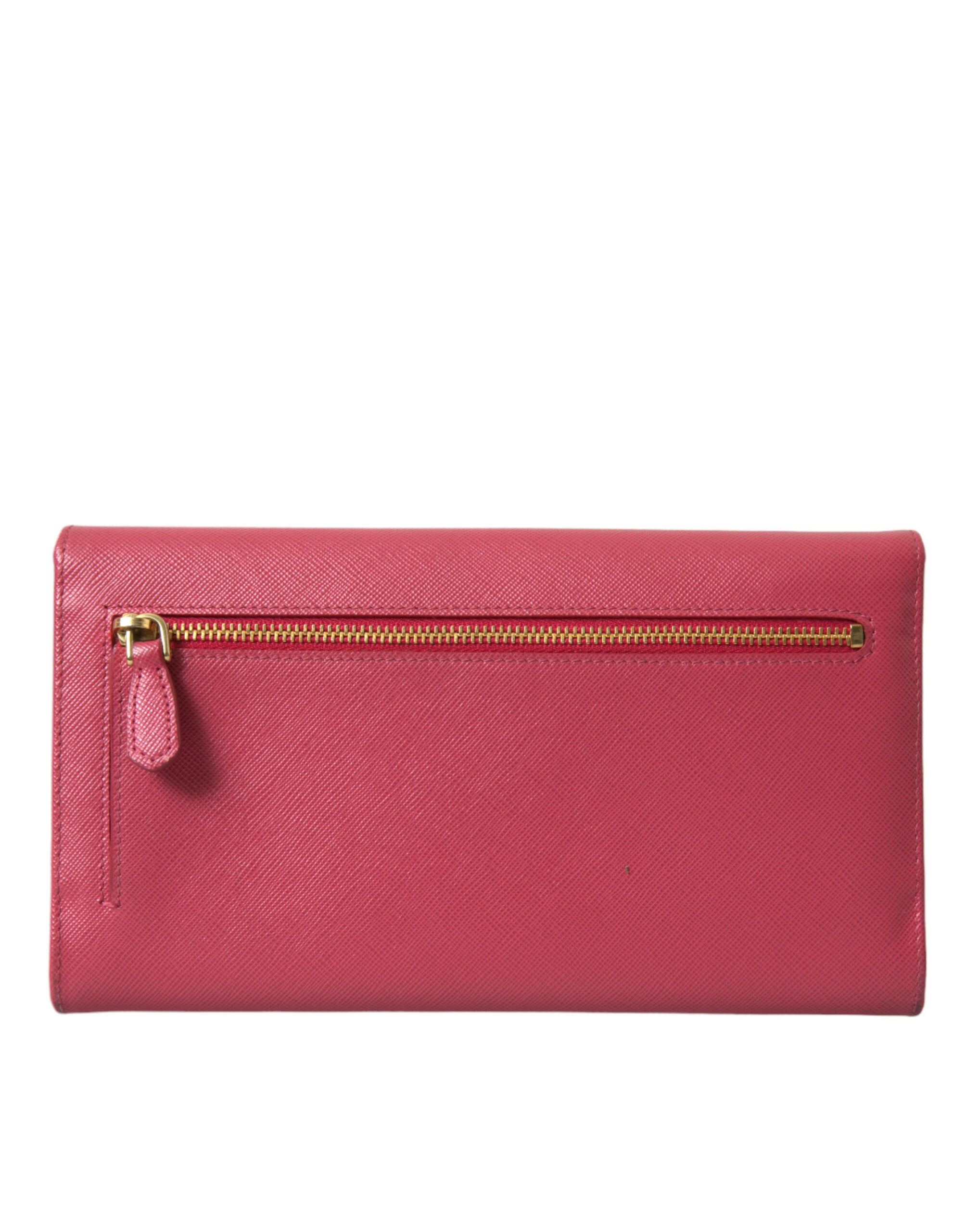 Prada Elegant Pink Leather Bifold Wallet - DEA STILOSA MILANO