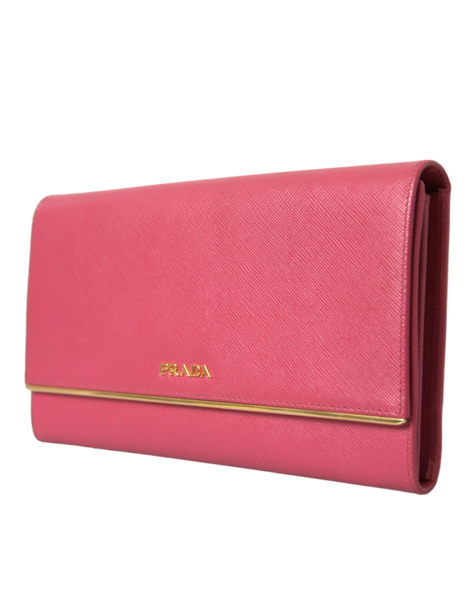 Prada Elegant Pink Leather Bifold Wallet - DEA STILOSA MILANO