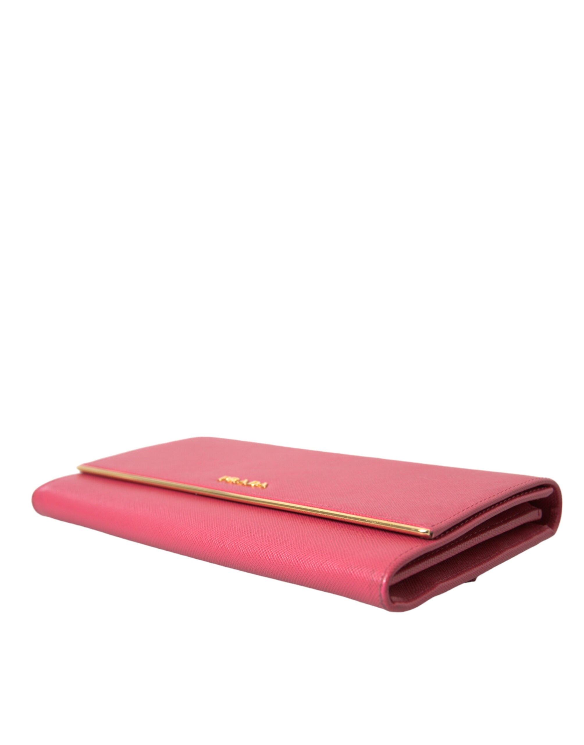 Prada Elegant Pink Leather Bifold Wallet - DEA STILOSA MILANO