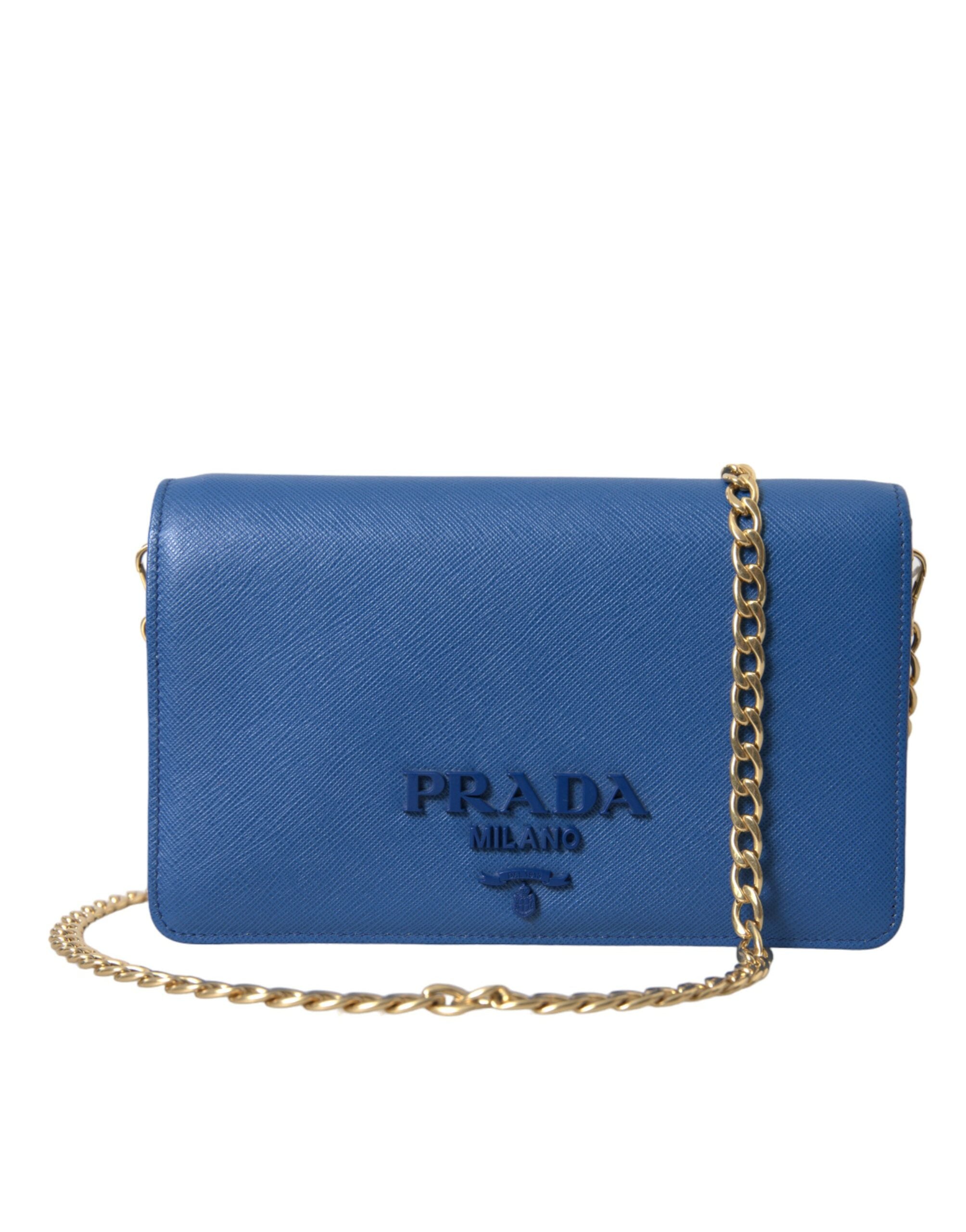 Prada Elegant Monogram Leather Sling Purse - DEA STILOSA MILANO