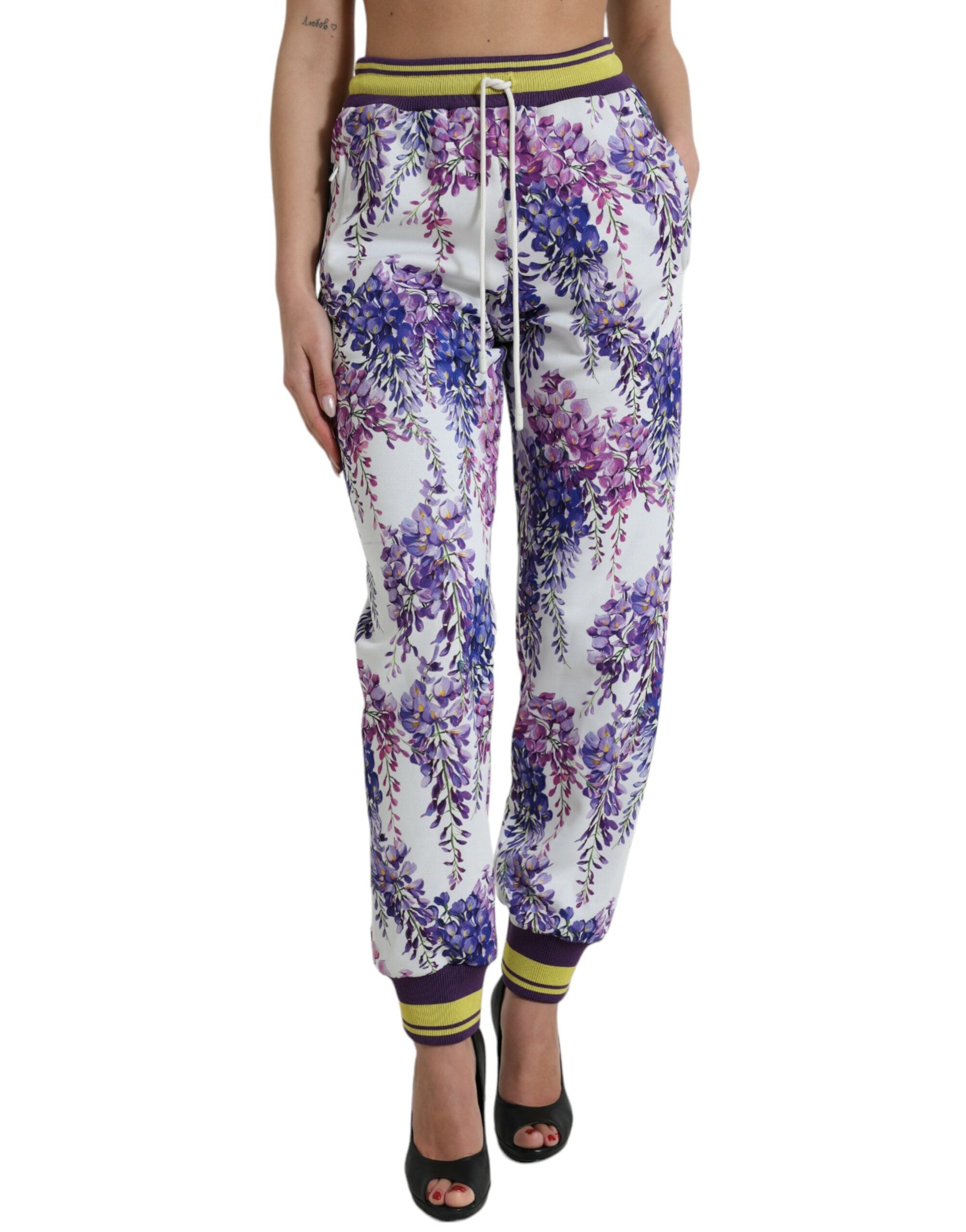 Dolce & Gabbana Multicolor Floral Print Jogger Pants - DEA STILOSA MILANO