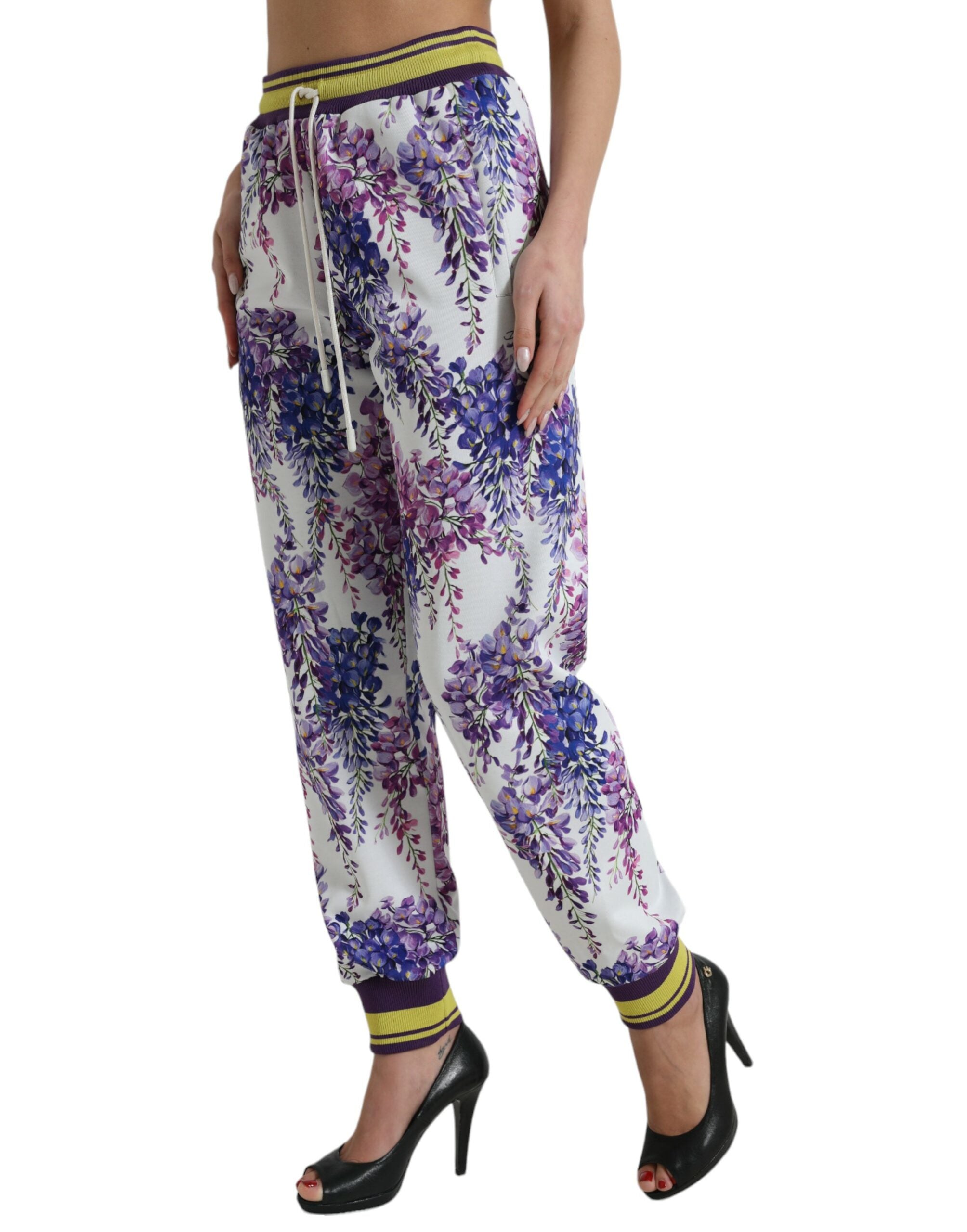 Dolce & Gabbana Multicolor Floral Print Jogger Pants - DEA STILOSA MILANO