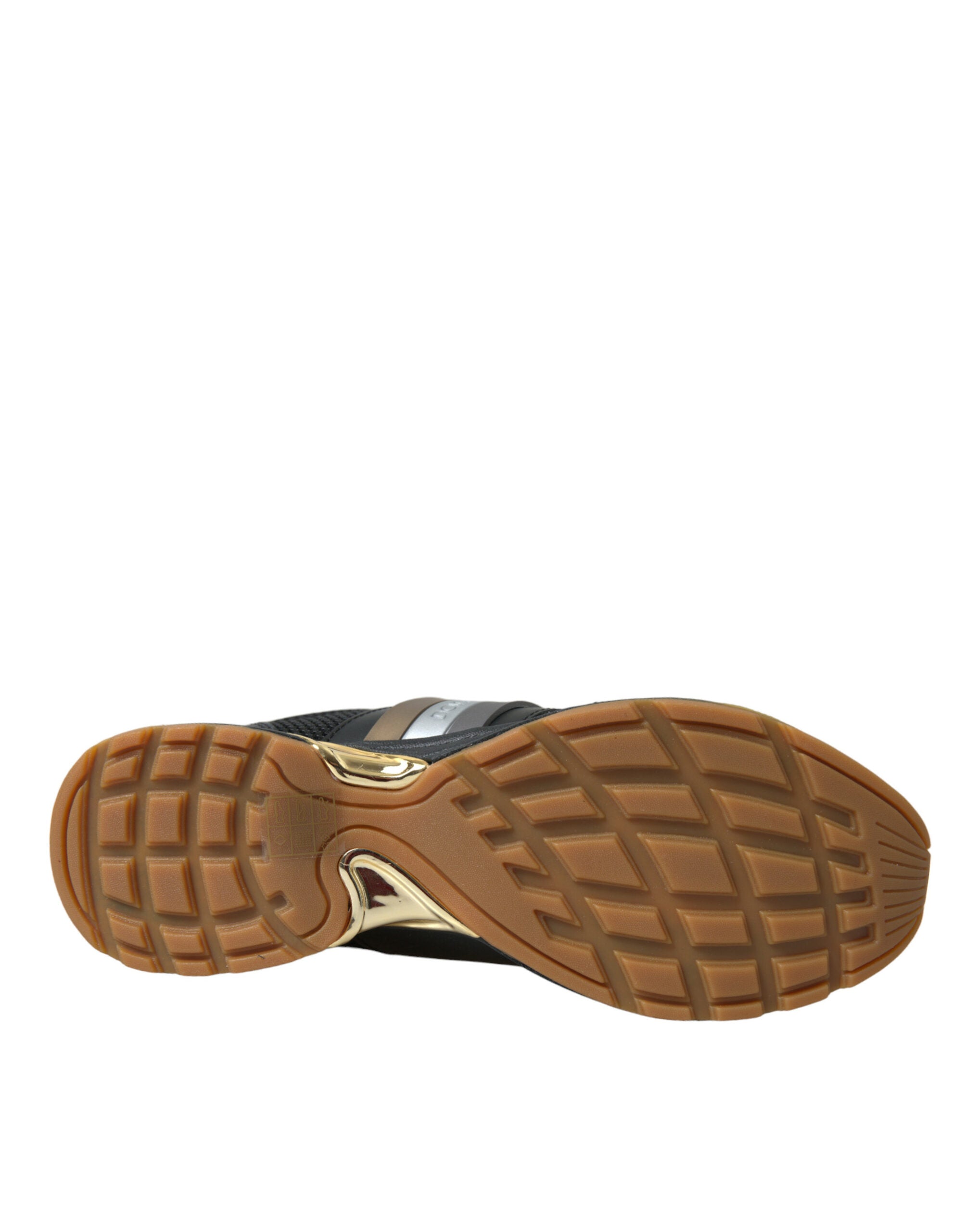 Dolce & Gabbana Black Leather Low Top Sneakers Shoes - DEA STILOSA MILANO