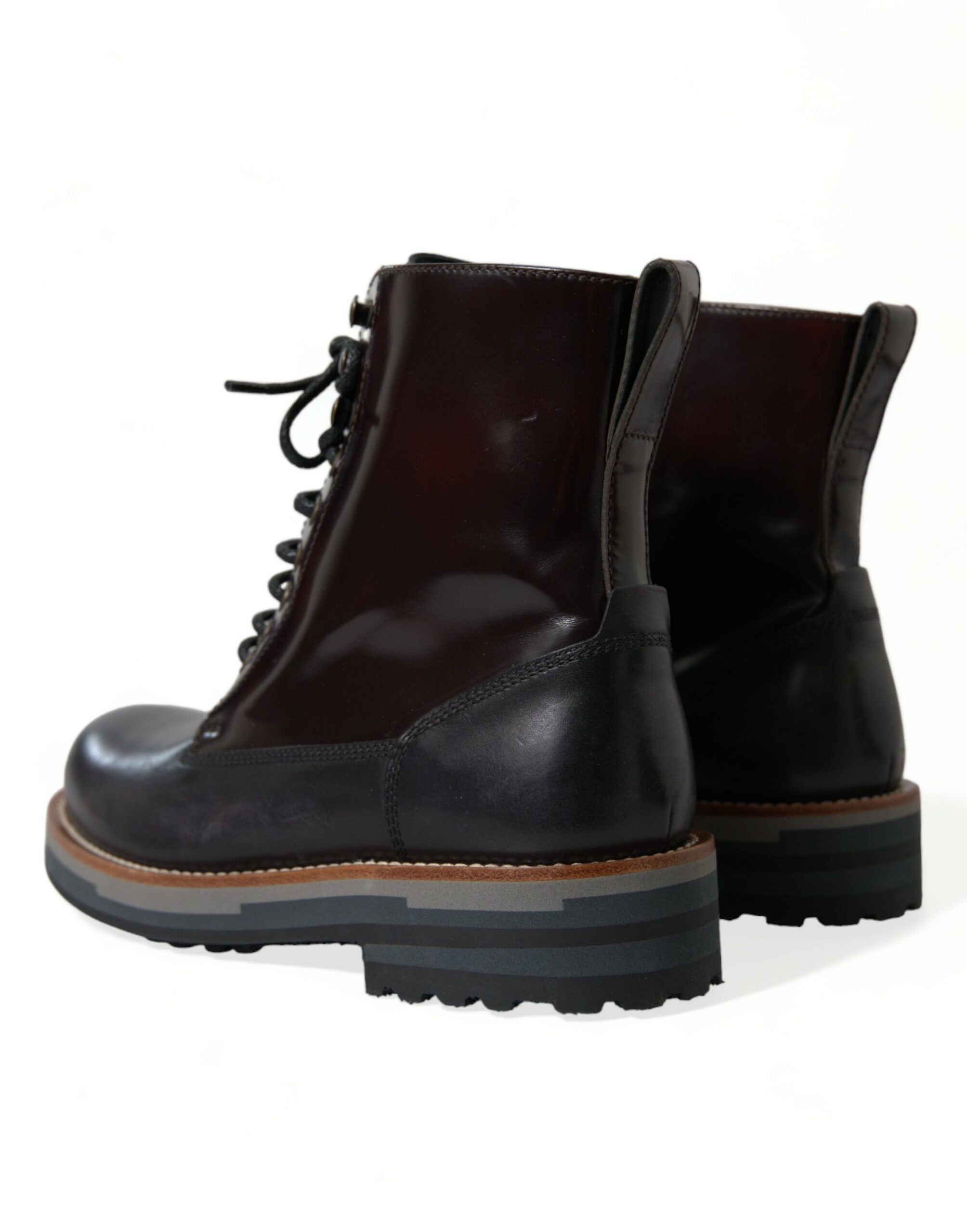 Dolce & Gabbana Chic Bi-Color Leather Mid Calf Boots - DEA STILOSA MILANO