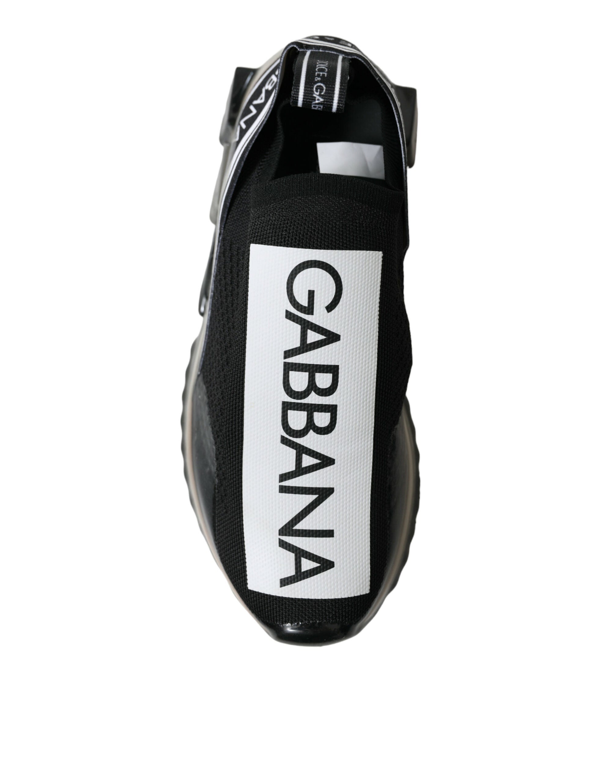 Dolce & Gabbana Black White Slip On Sneakers Sorrento Shoes - DEA STILOSA MILANO