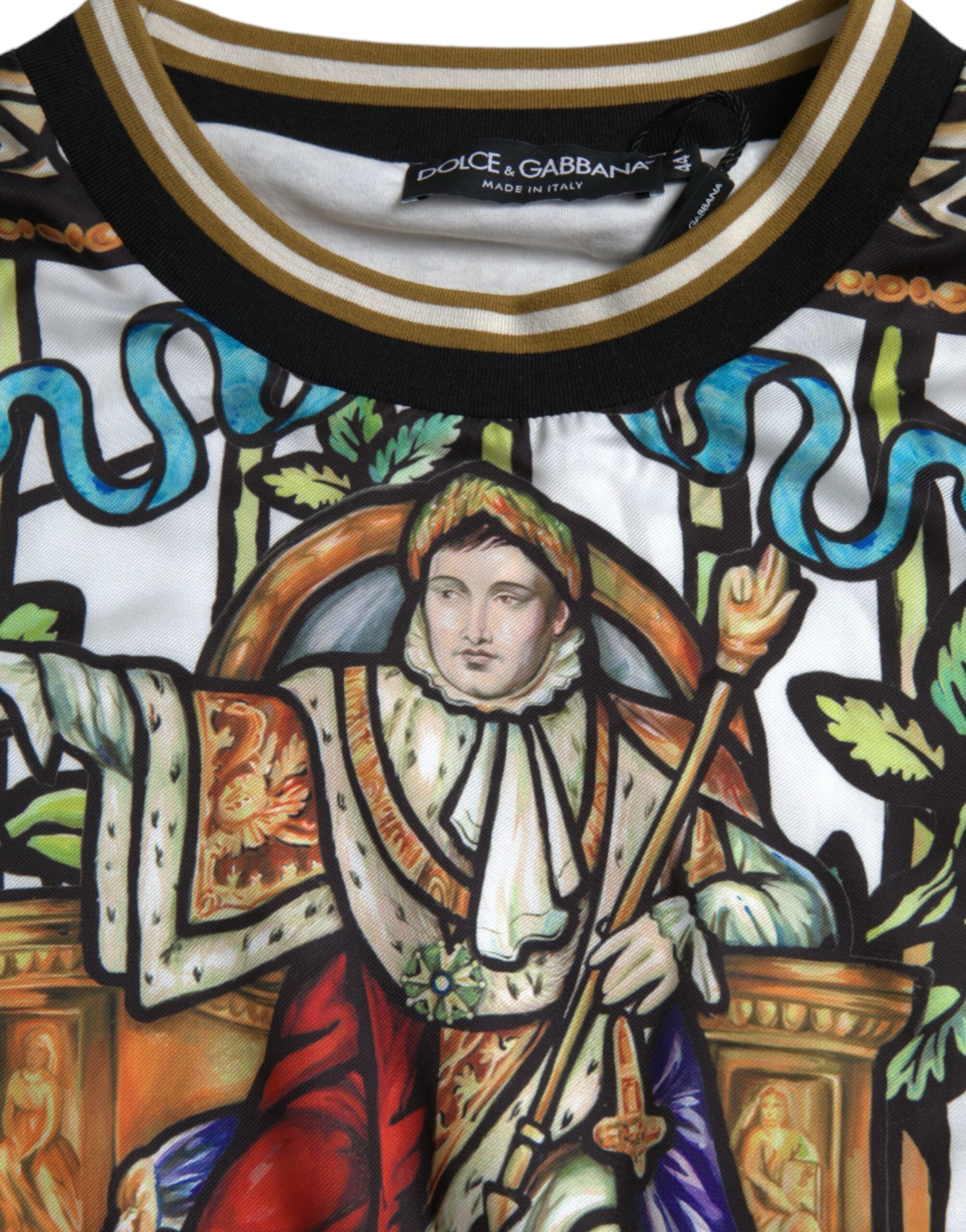 Dolce & Gabbana Napoleon Print Crew Neck Pullover Sweater - DEA STILOSA MILANO