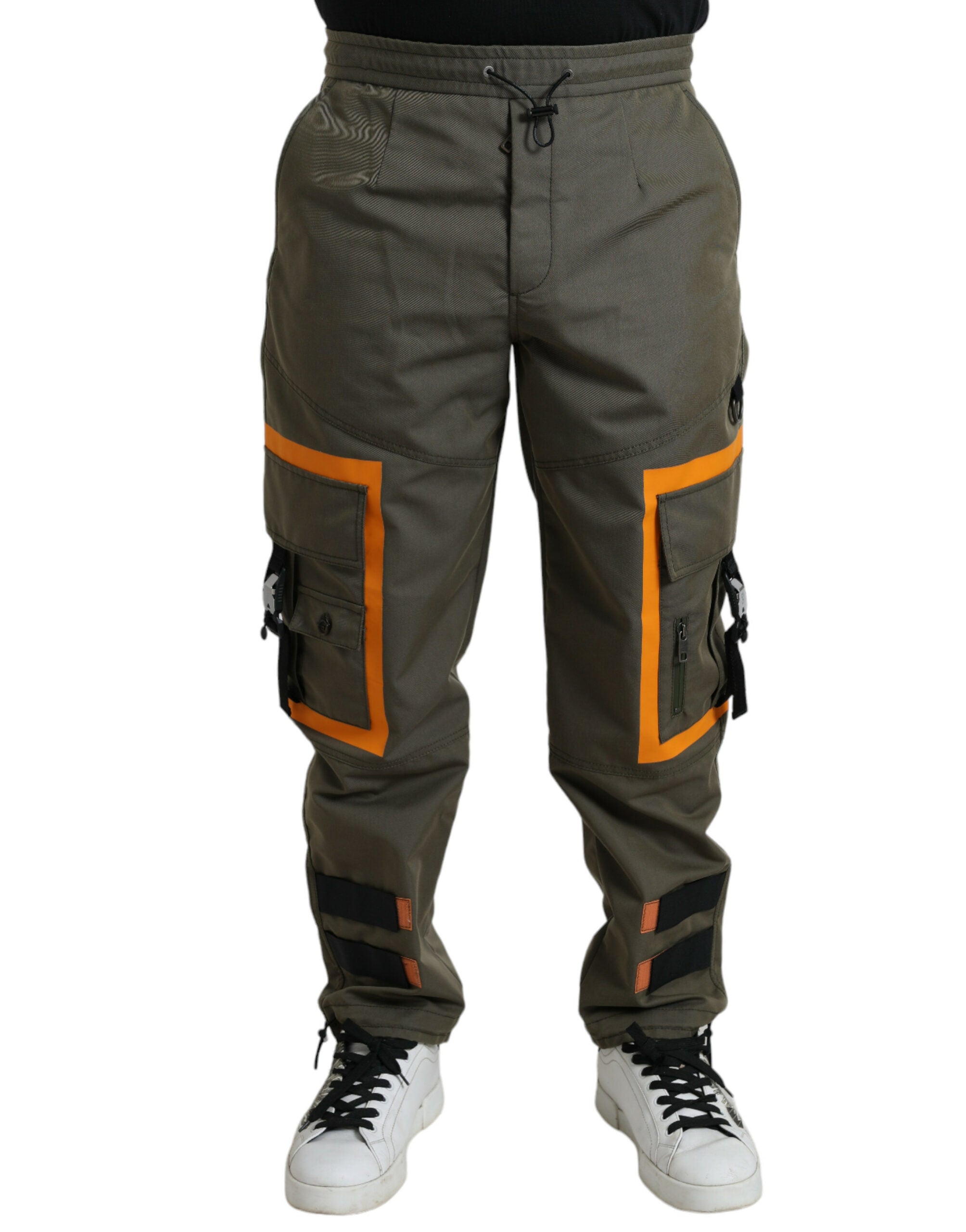 Dolce & Gabbana Green Cotton Cargo Men Jogger Pants - DEA STILOSA MILANO