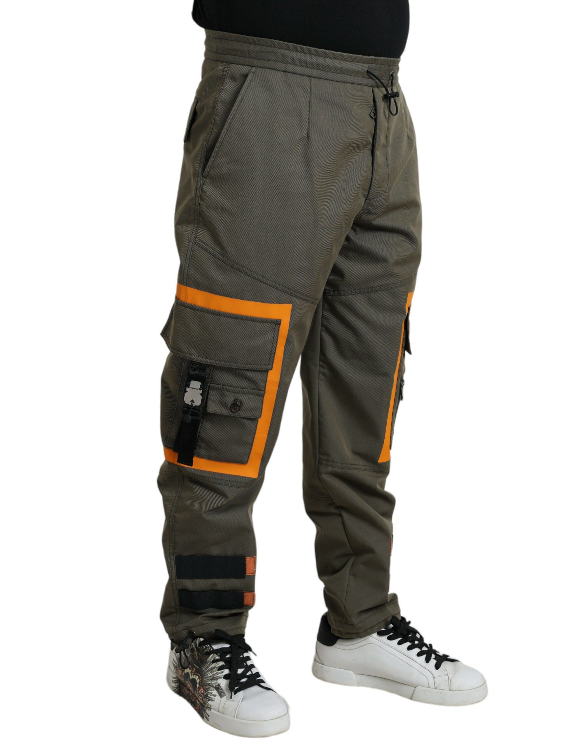 Dolce & Gabbana Green Cotton Cargo Men Jogger Pants - DEA STILOSA MILANO