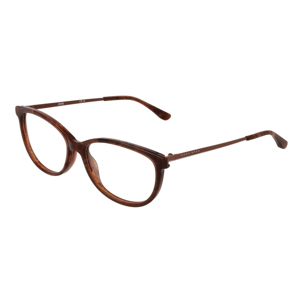 Hugo Boss Brown Acetate Glasses – Designer Elegance Redefined
