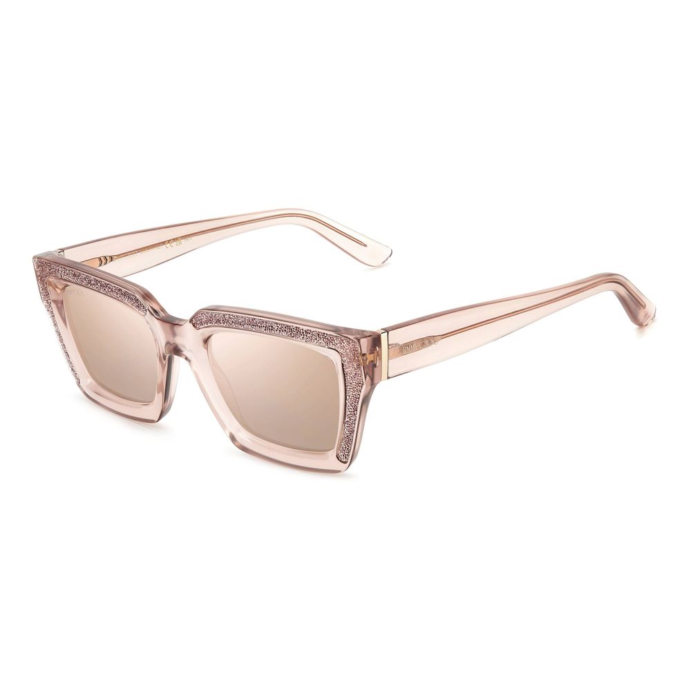 Discover the exquisite Jimmy Choo Multicolor Resin Sunglasses, where artisanal craftsmanship meets timeless elegance, perfect for the discerning individual who embraces luxury.