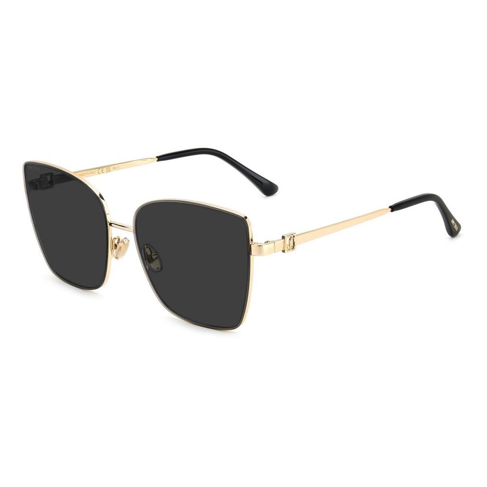 Experience the exquisite allure of Jimmy Choo Gold Metal Sunglasses, where luxurious craftsmanship meets timeless elegance, perfect for the discerning individual.
