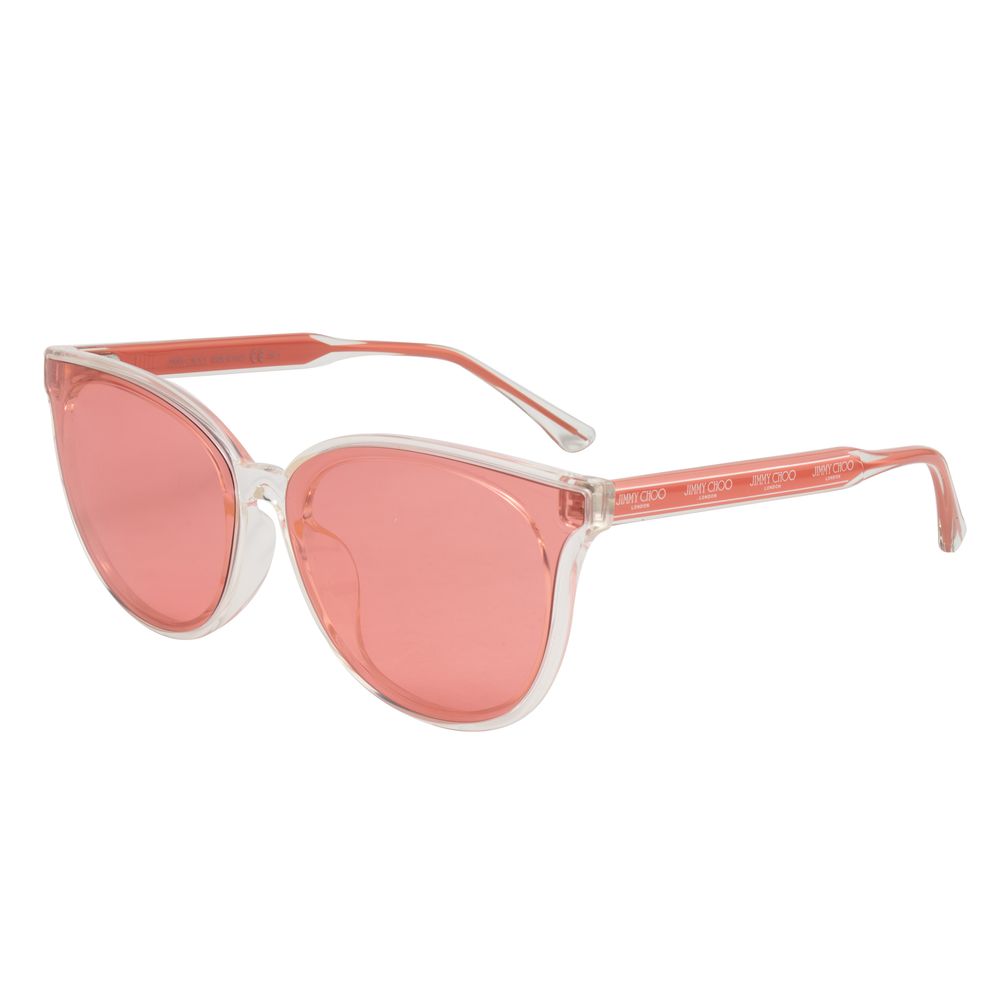 Indulge in the exquisite craftsmanship of Jimmy Choo Transparent Acetate Sunglasses, where timeless elegance meets luxurious allure, perfect for every discerning style.