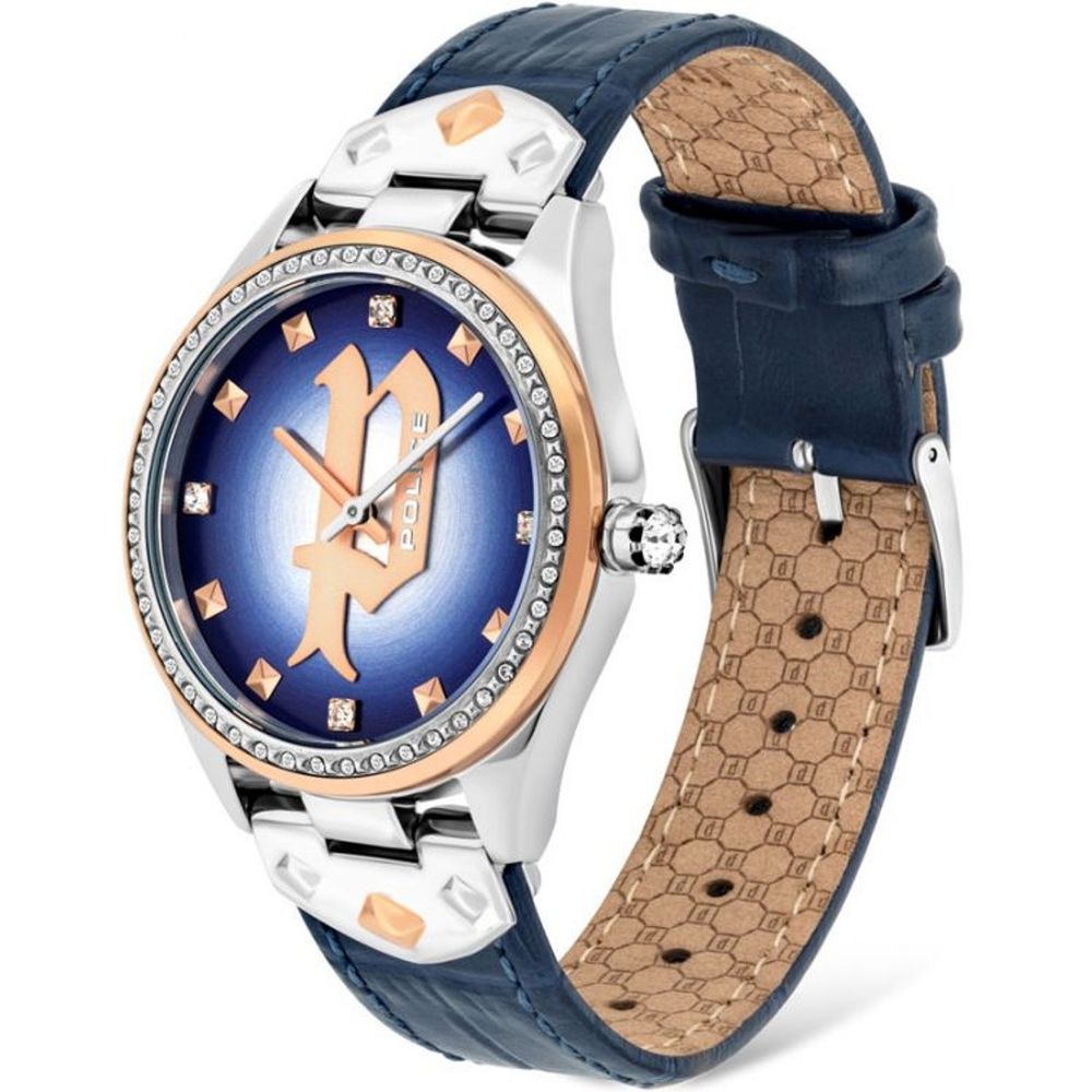 Discover the Police Blue Leather Dress Watch, a timeless masterpiece of luxurious craftsmanship, blending elegance with sophistication for every occasion.
