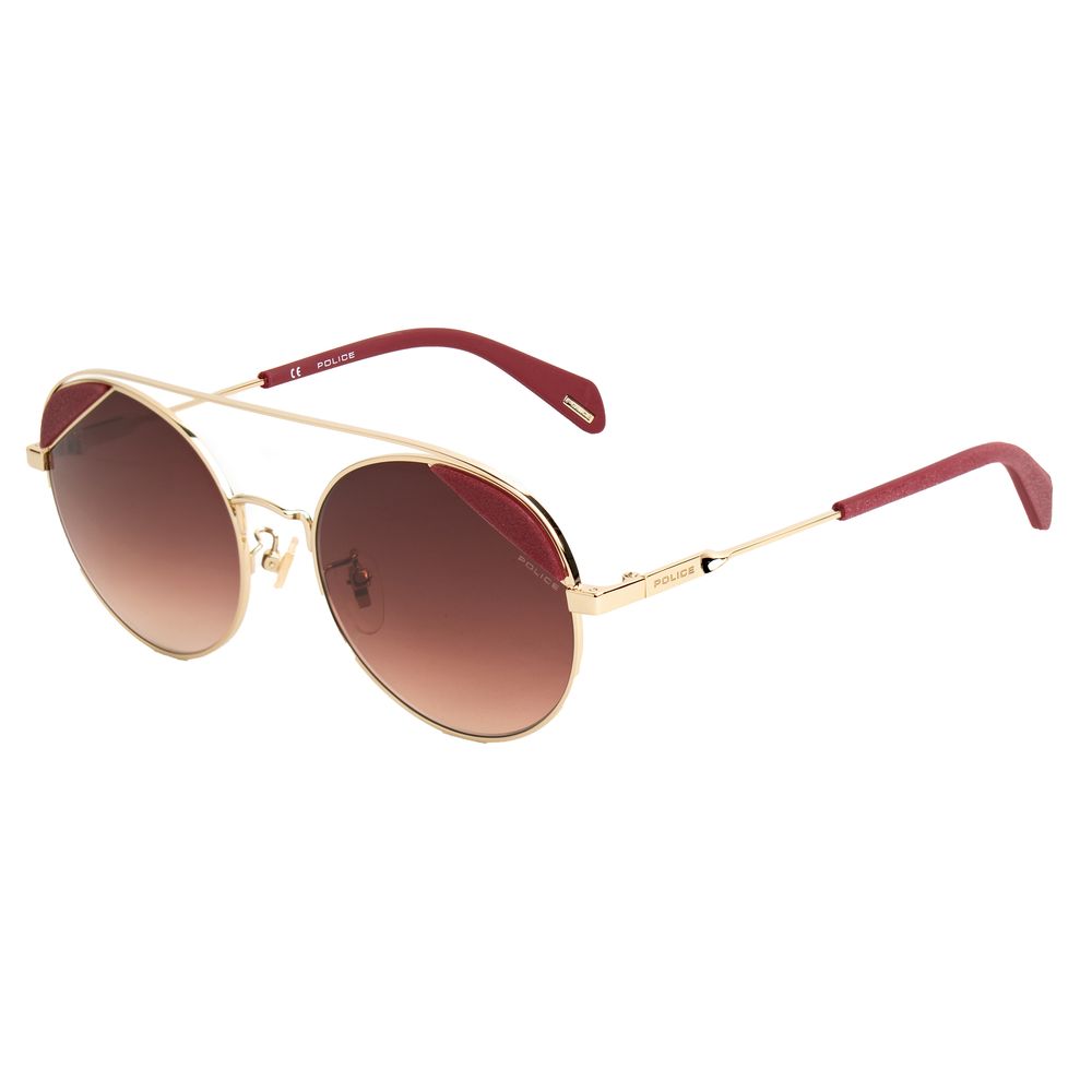 Elevate your style with Police Pink Metal Sunglasses, where premium craftsmanship meets exquisite gradient lenses, perfect for the discerning individual seeking timeless luxury.
