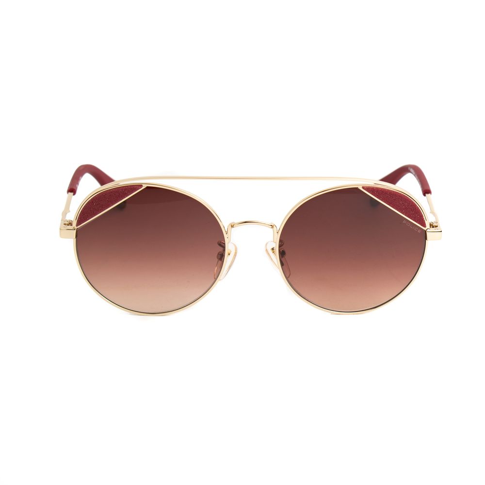 Indulge in the allure of Police Pink Metal Sunglasses, where exquisite craftsmanship meets luxurious design, elevating your style for every occasion.