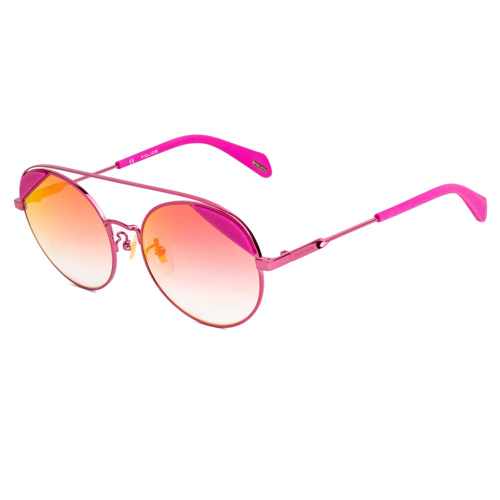 Elevate your style with Police Pink Metal Sunglasses, a luxurious blend of modern elegance and timeless sophistication, perfect for any discerning connoisseur.
