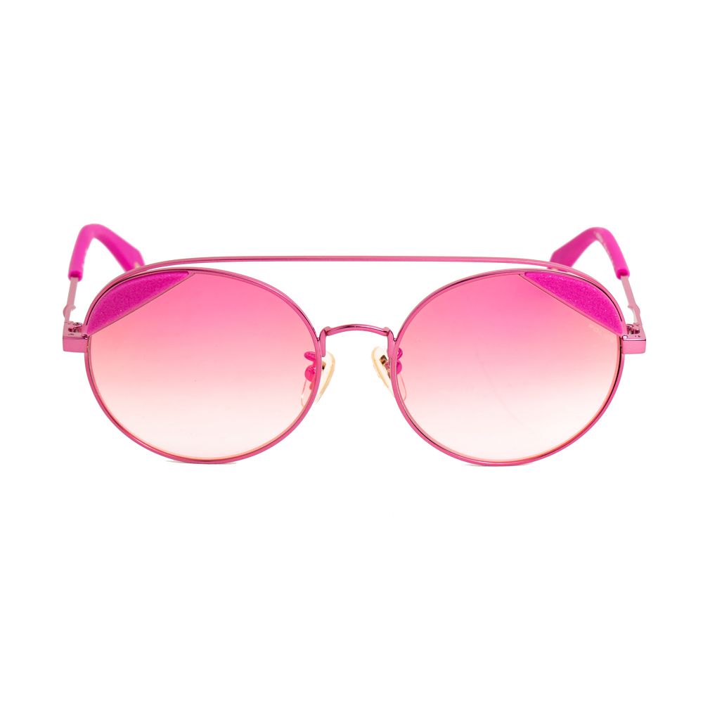 Elevate your style with Police Pink Metal Sunglasses, a luxurious blend of sophistication and allure, perfect for the discerning individual who values timeless elegance.