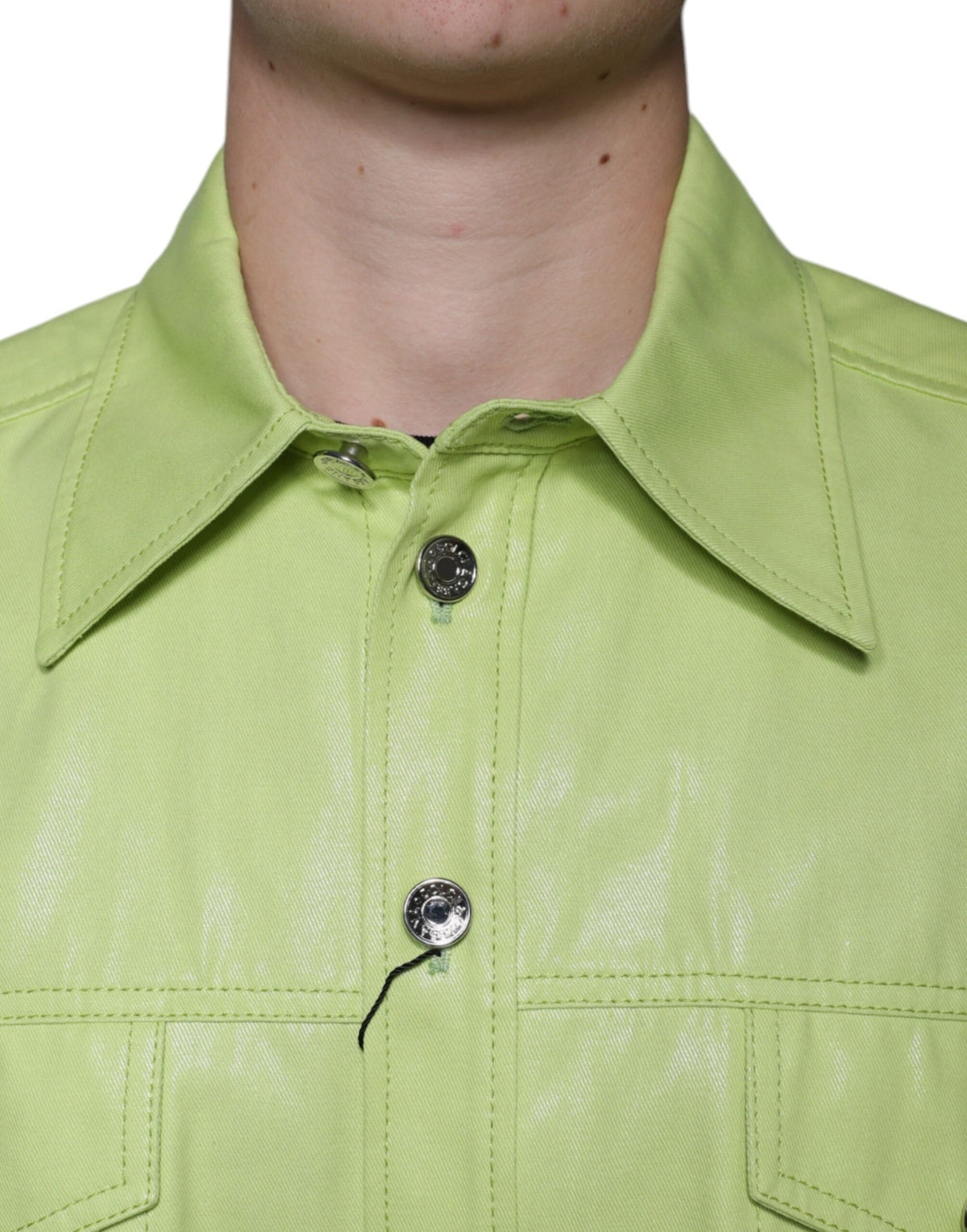 Experience the exquisite Dolce & Gabbana Green Cotton Collared Button Down Shirt, a testament to Italian craftsmanship and timeless elegance, perfect for the discerning individual.