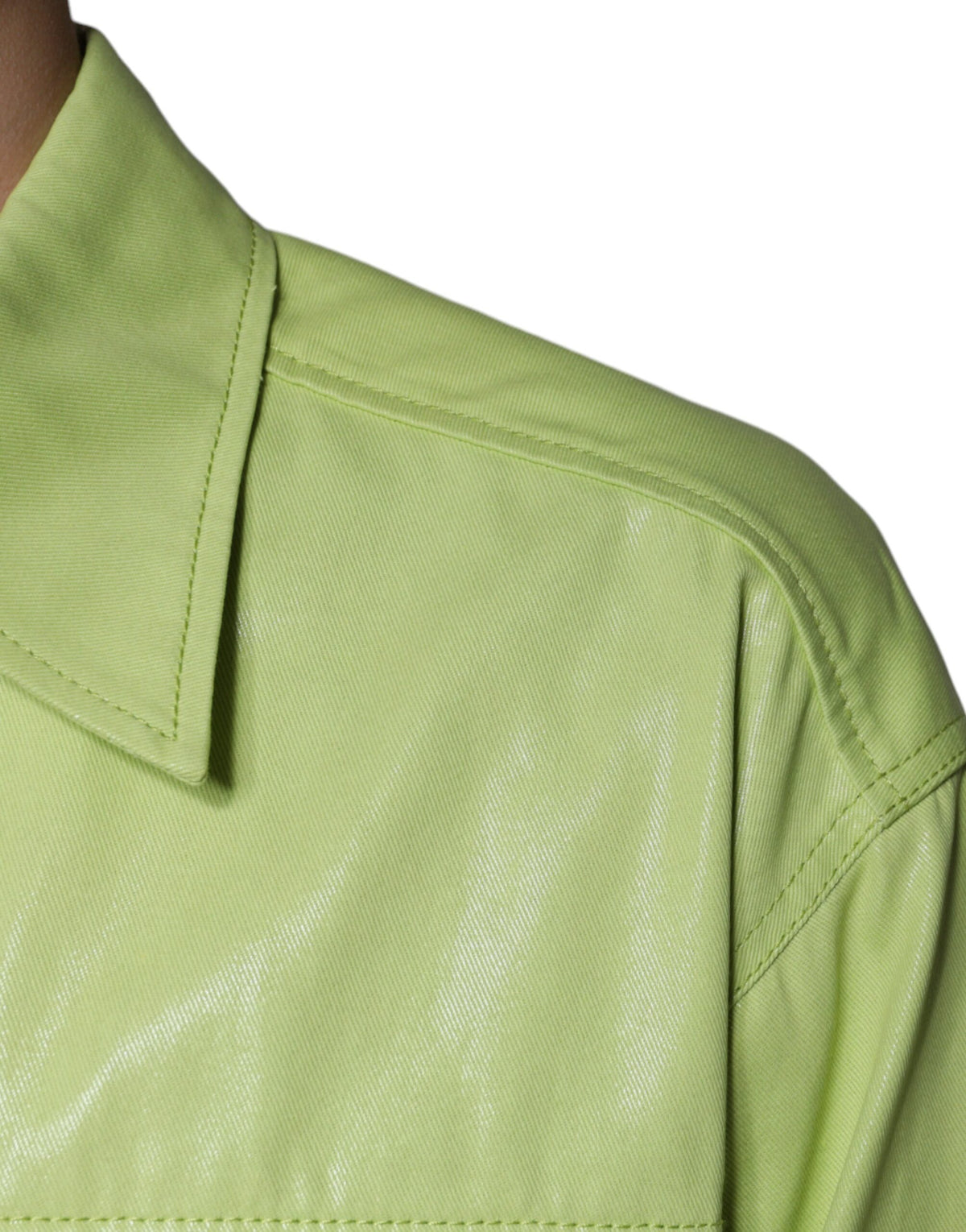 Elevate your wardrobe with the Dolce & Gabbana Green Cotton Collared Men Button Down Shirt, a testament to Italian craftsmanship and timeless elegance, perfect for any occasion.