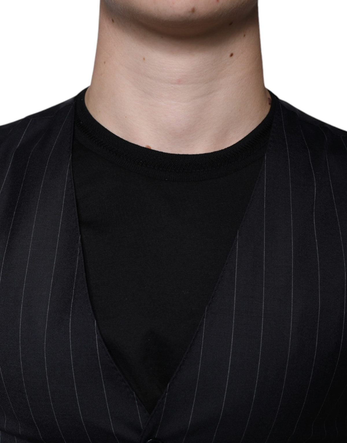 Elevate your style with the Dolce & Gabbana Black Leather Waistcoat Dress, a symbol of exquisite craftsmanship and timeless sophistication, perfect for any occasion.