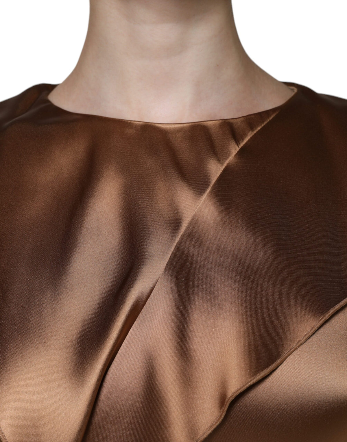 Emporio Armani Satin Long Sleeve Mini Dress - Timeless Elegance