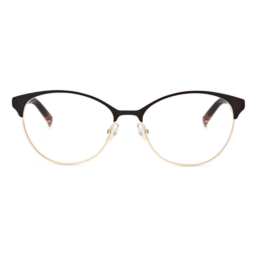 Discover the Missoni Brown Metal Glasses, a luxurious blend of exquisite craftsmanship and timeless elegance, designed for those who embody sophistication and style.