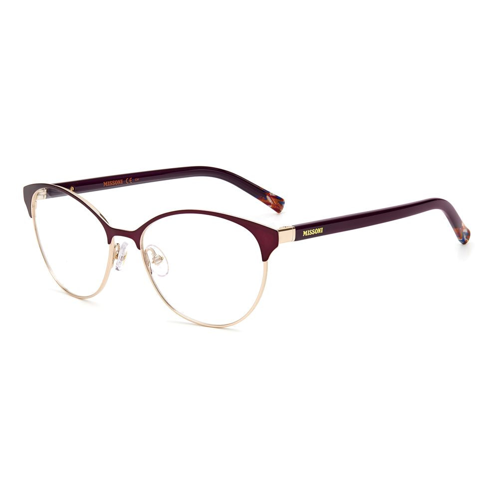 Elevate your style with Missoni Purple Metal Glasses, where exquisite craftsmanship meets timeless elegance, perfect for the discerning individual who embodies luxury.