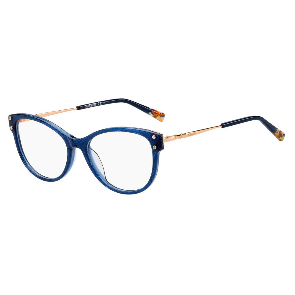 Elevate your style with Missoni Blue Acetate Glasses, a timeless blend of luxurious craftsmanship and modern elegance, perfect for any occasion.
