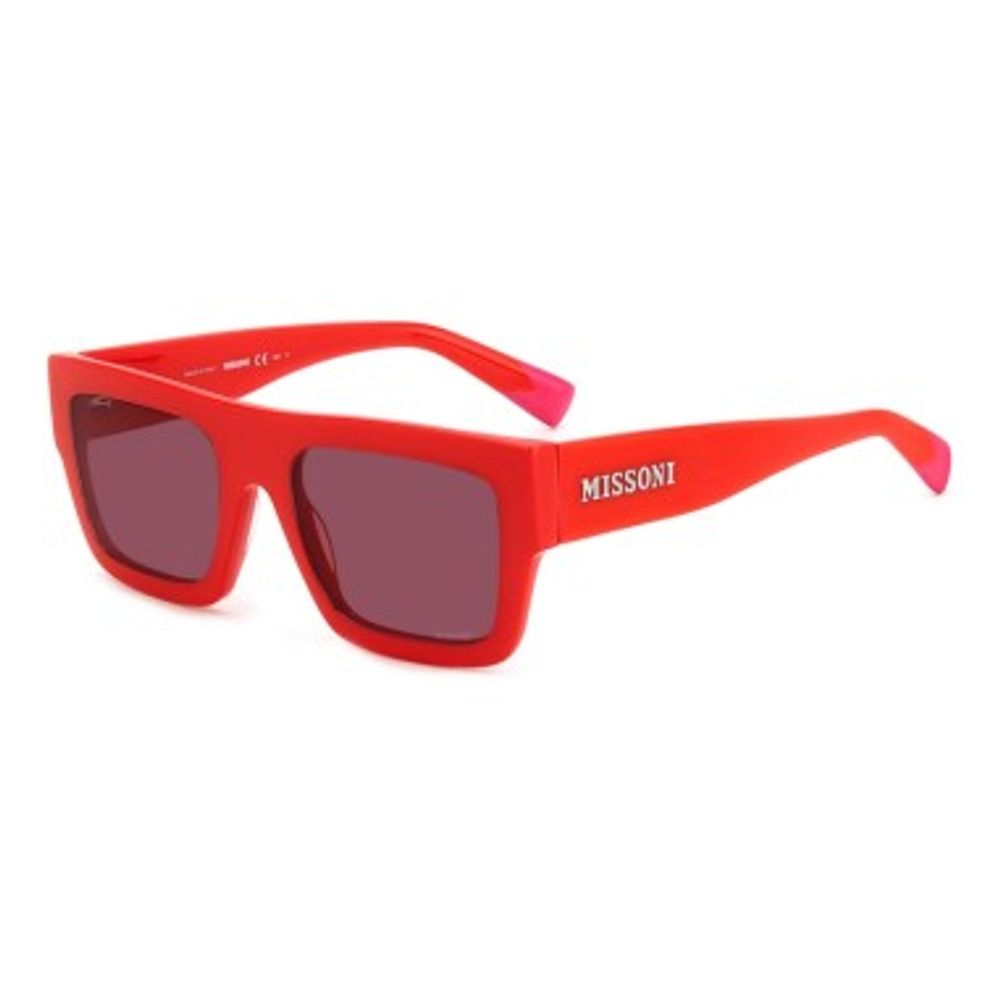Elevate your style with Missoni Red Plastic Sunglasses, a luxurious statement piece that embodies unparalleled craftsmanship and bold elegance for the discerning individual.