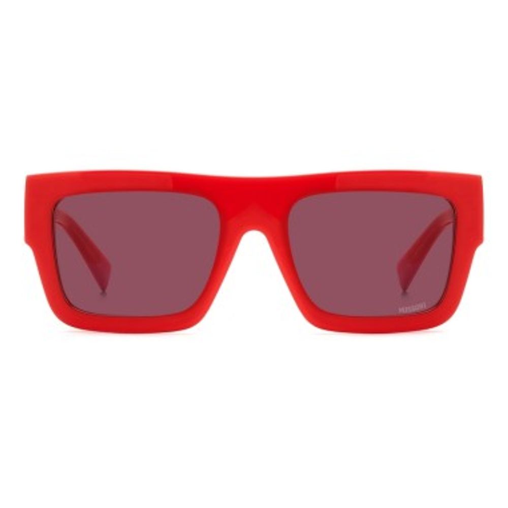 Experience the allure of Missoni Red Plastic Sunglasses, where exquisite craftsmanship meets bold elegance, perfect for those who embody luxury and sophistication.